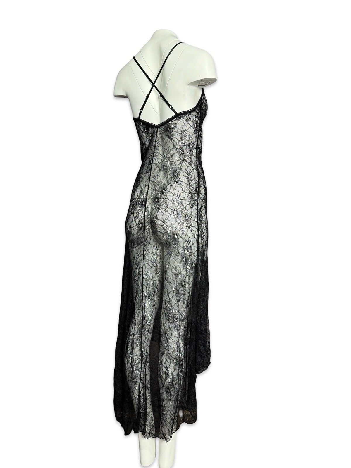 Widow Goth Sexy Lace Punk Rave Vampire Witch Midnight Hour Slip Black Dress