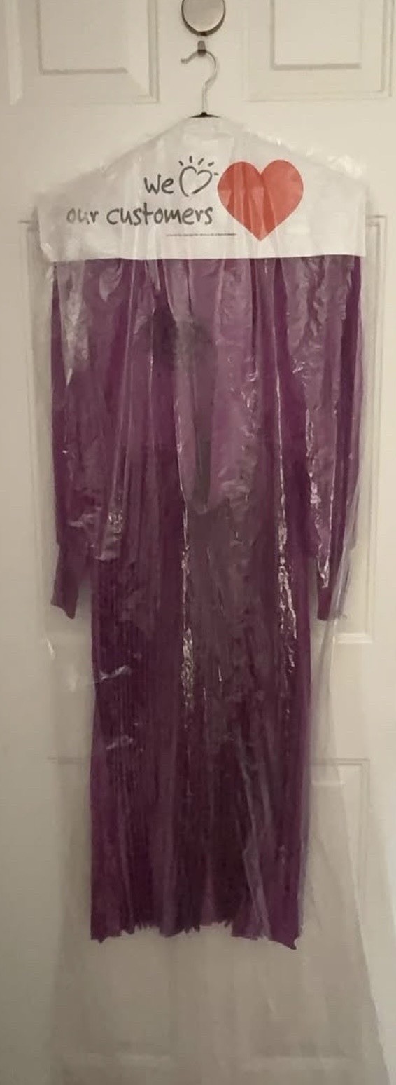 Joseph Ribkoff Signature Pleated Wrap Midi Dress Purple Orchid XL 243771X