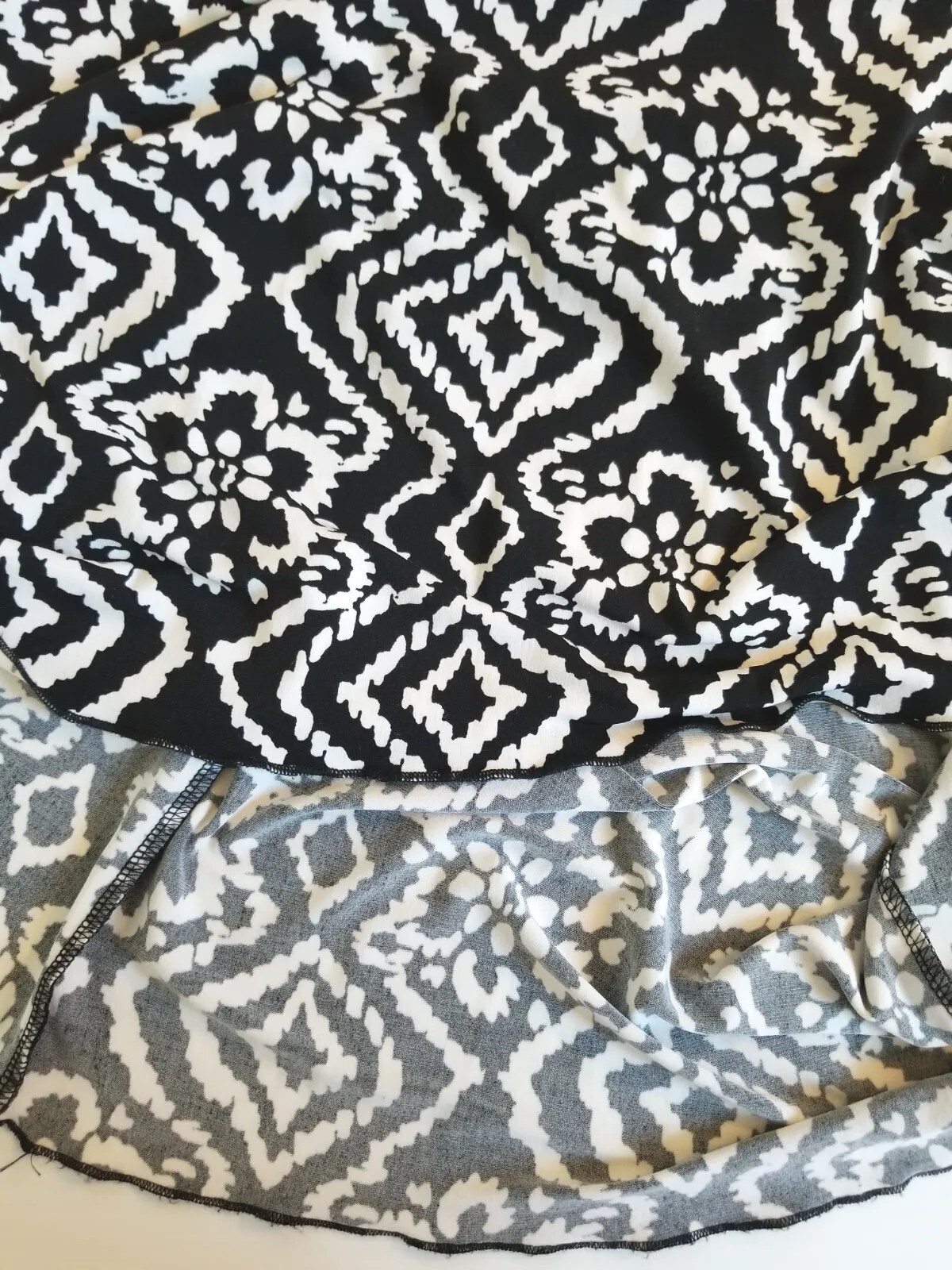 Enfocus Petite Black & White Maxi Stretch Sleeveless Dress Size 6P 49″ Inches