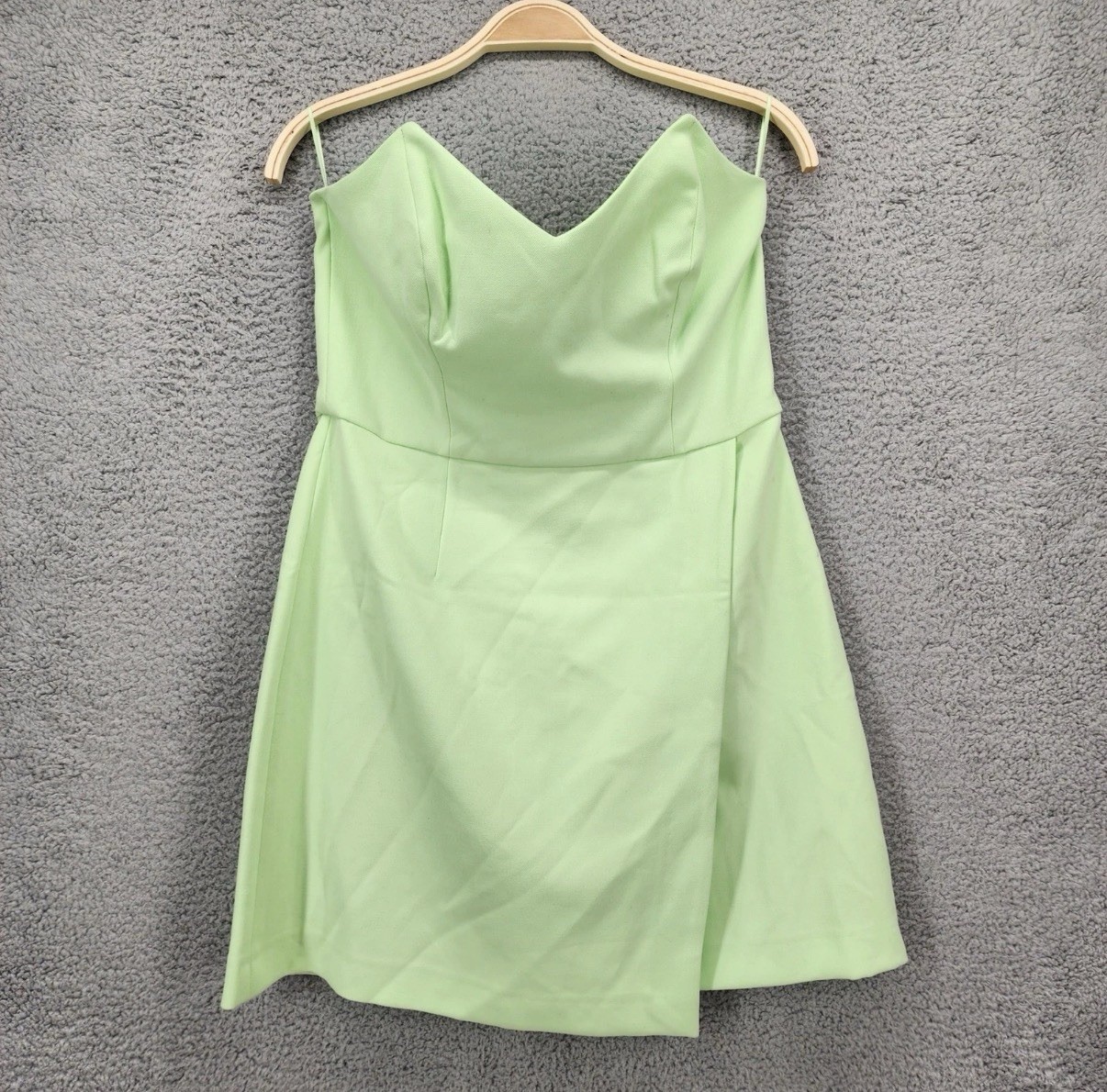 NWT French Connection Whisper Strapless Dress-paradise green size 2