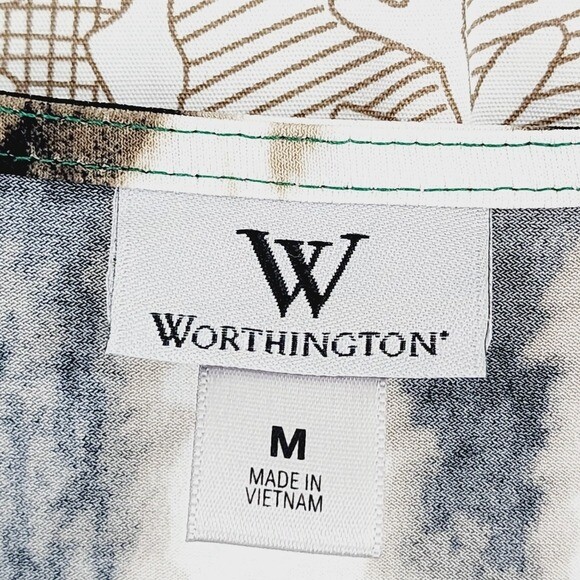 Nwt Worthington Wrap Printed Midi Sheath Dress sleeveless M
