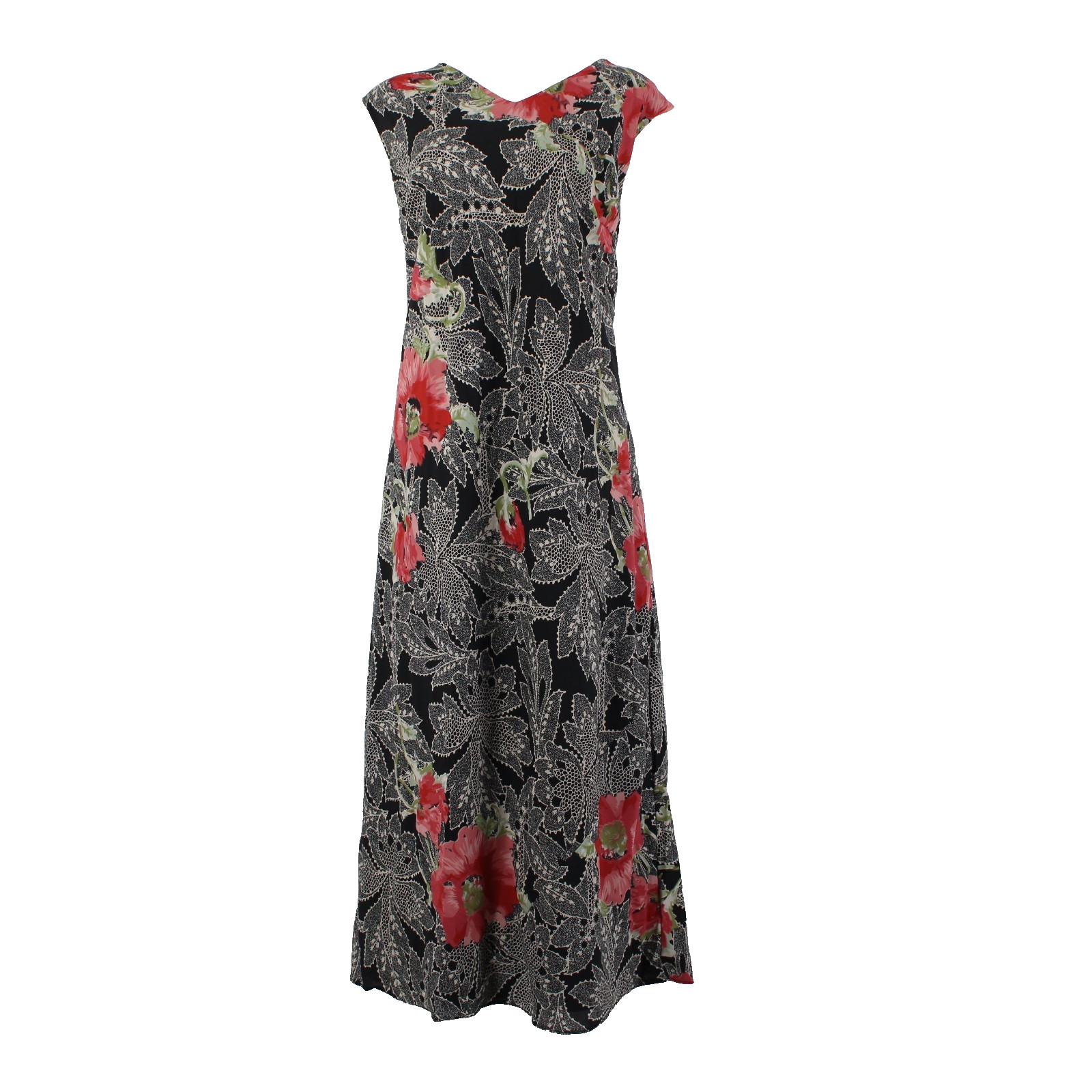 Mix Nouveau Dress NEW Sz 2X Black White Red Multi Color 100% Polyester Dress