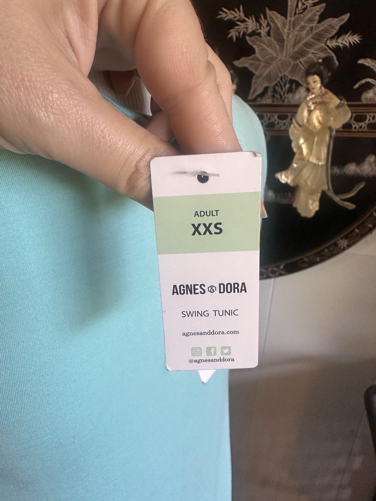 Agnes & Dora XXS Blue Knit Swing Knee Dress Short Sleeve Pockets Stretch