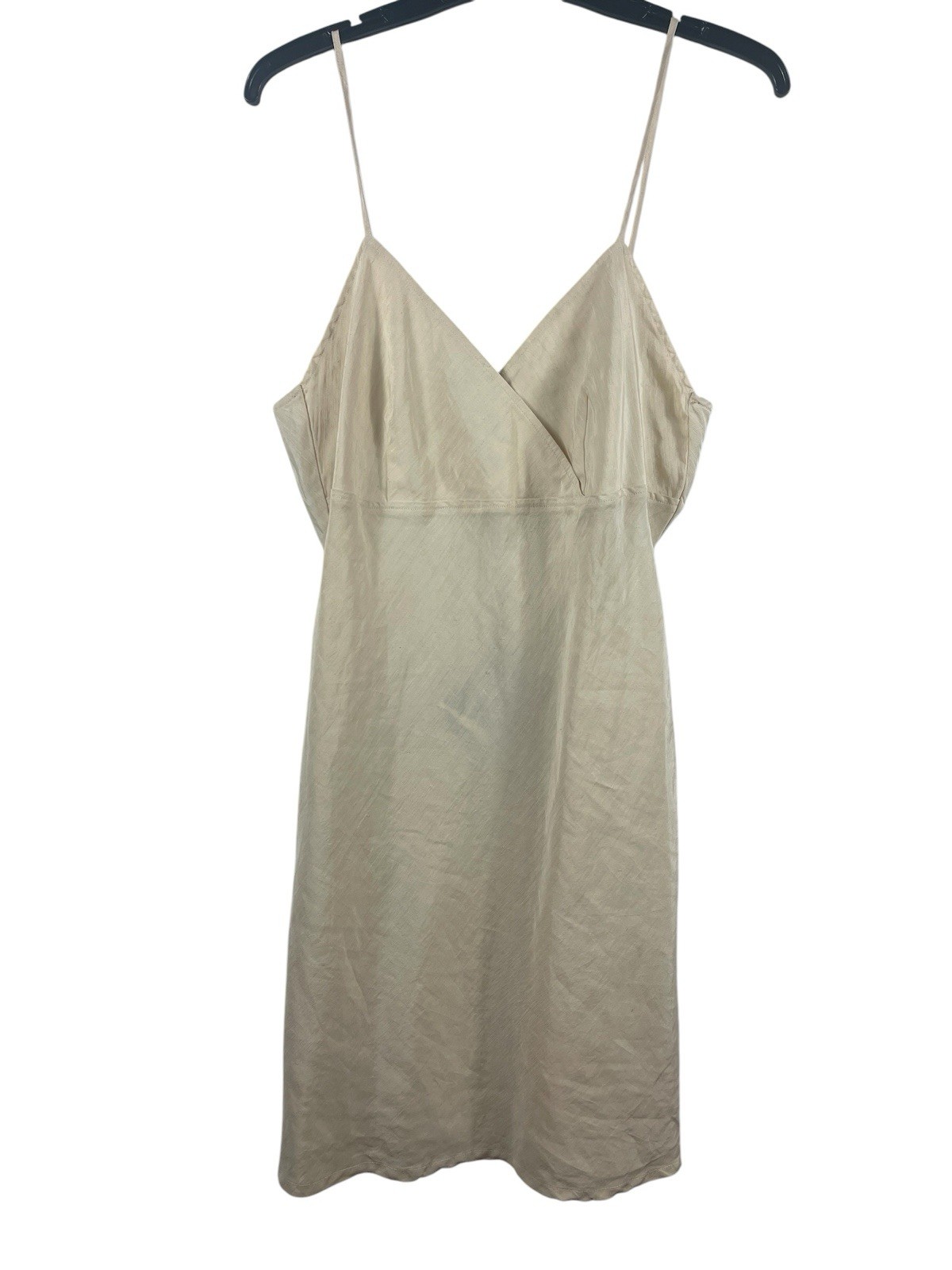 Of the Earth Silk Hemp Silk Slip Dress Womens 12 Spaghetti Strap Minimalist NWT