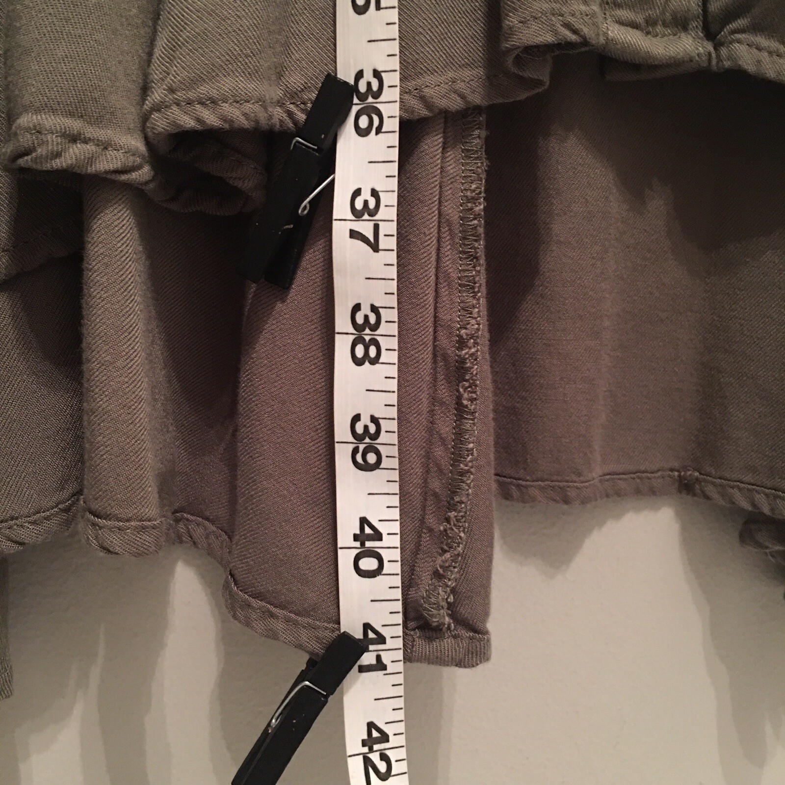 Matilda Jane Dress Button Women Medium Green Tree Canopy Roll Tab Slv Hi Lo Hem