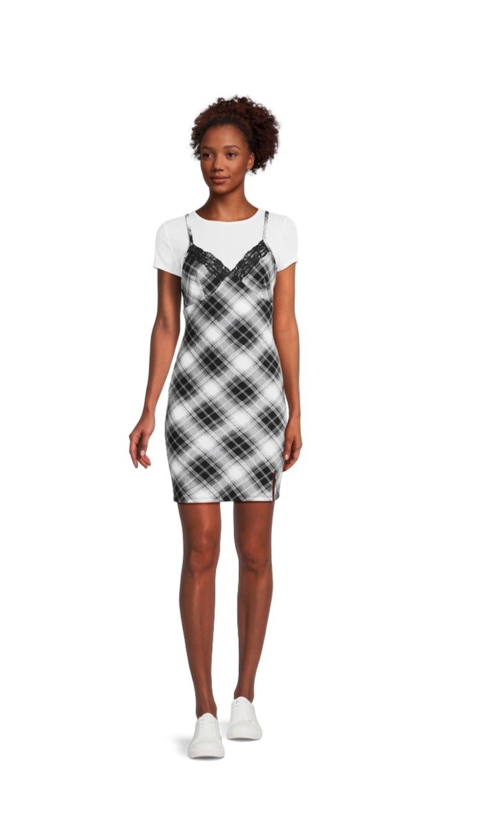 No Boundaries Juniors Twofer Dress – Black – Multiple Sizes – Brand New