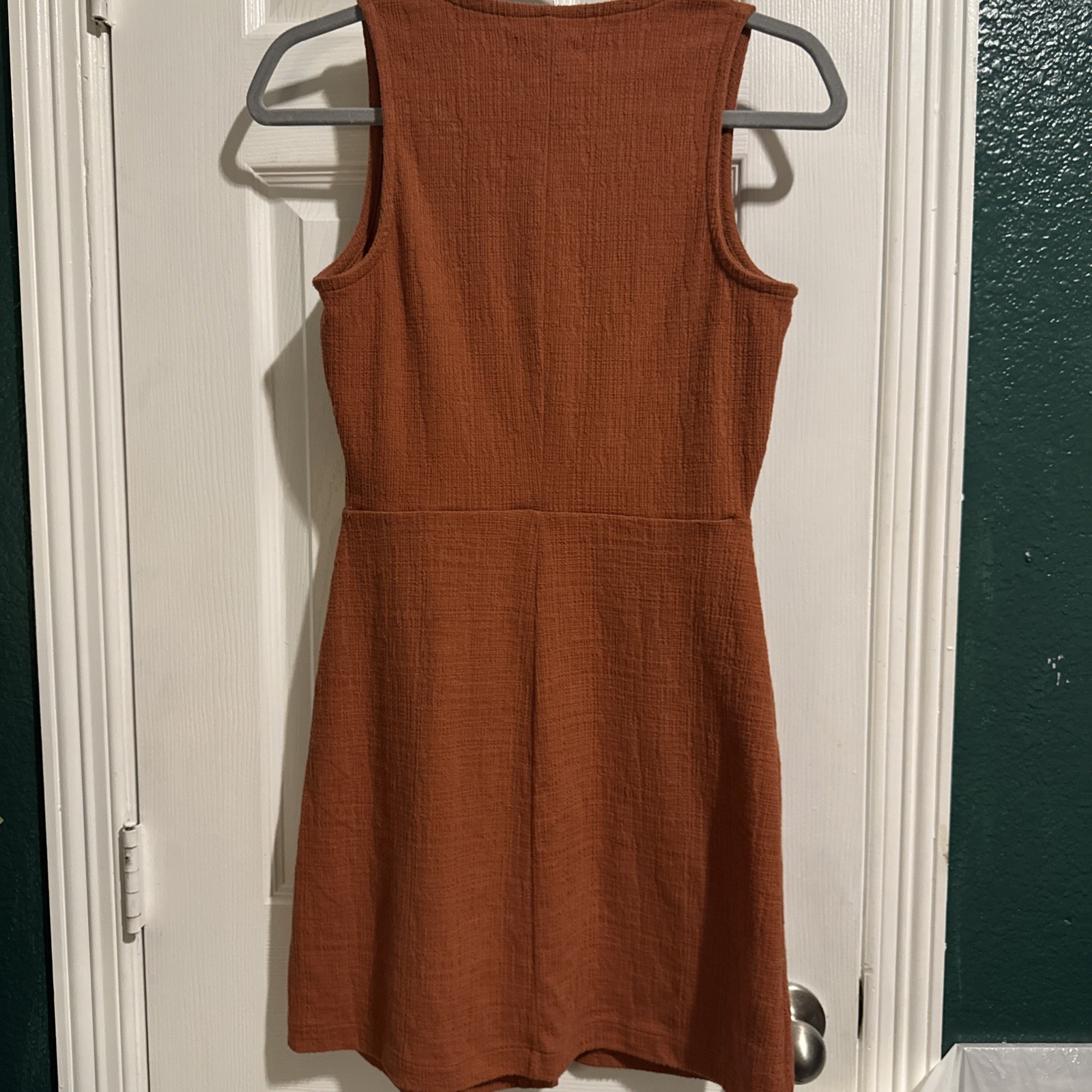 Madewell Rust Bottom- Front Mini Dress