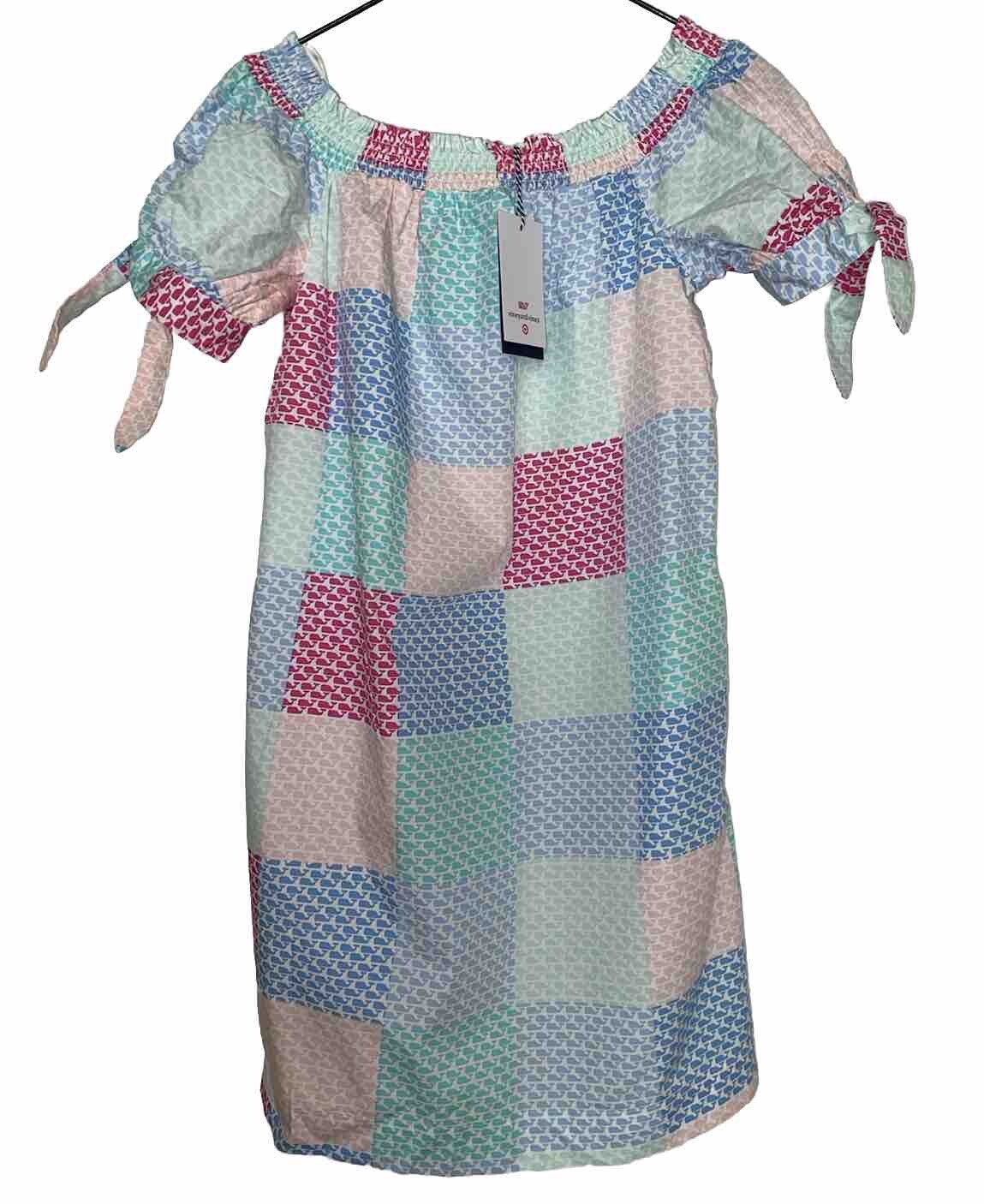 Vineyard Vines X Target Women’s Size Small Dress Patchwork Logo Off Shoulder New