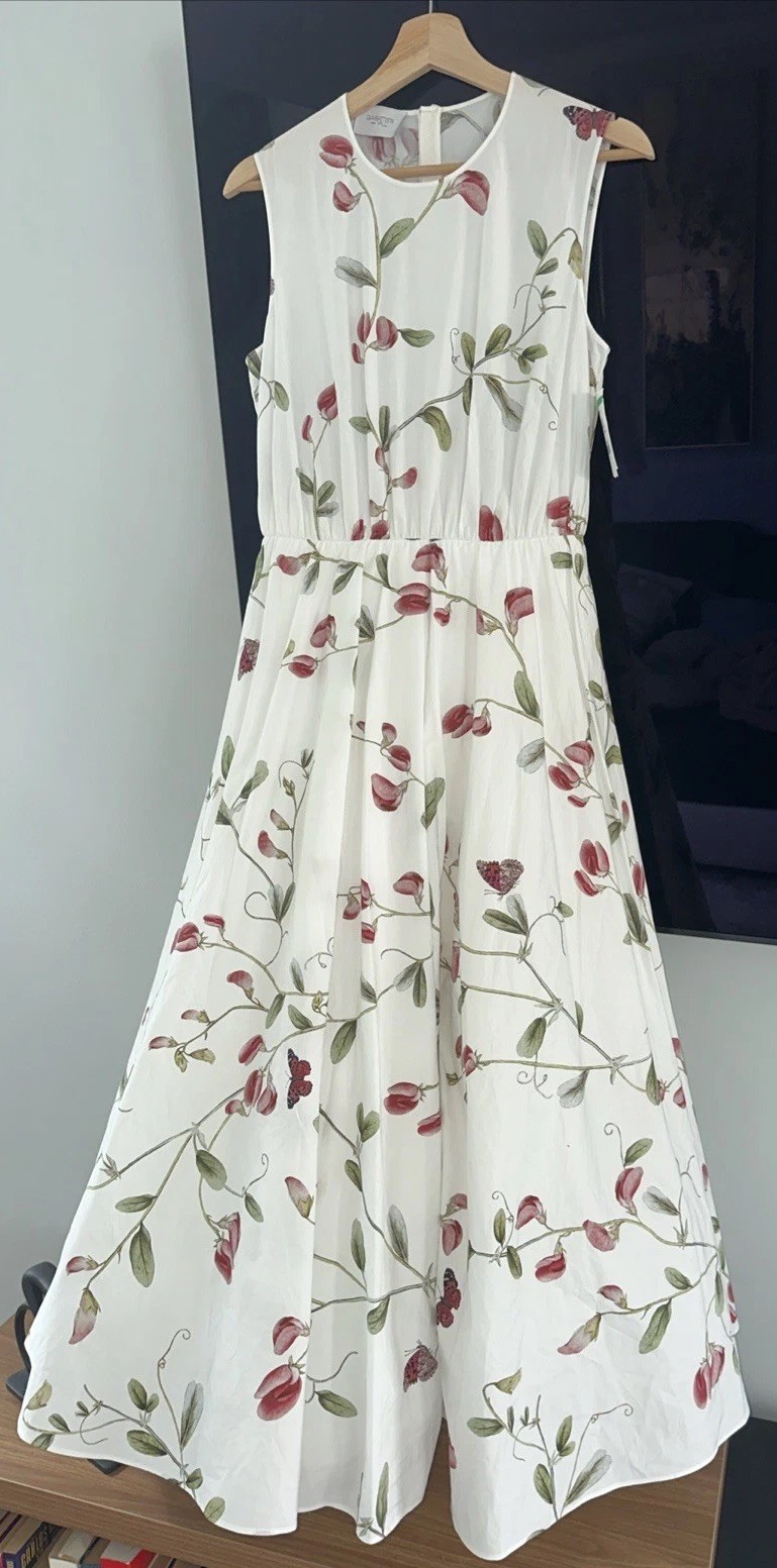 Giambattista Valli Paris Floral Sleeveless Dress – EU 42 (Fits US 4–6)