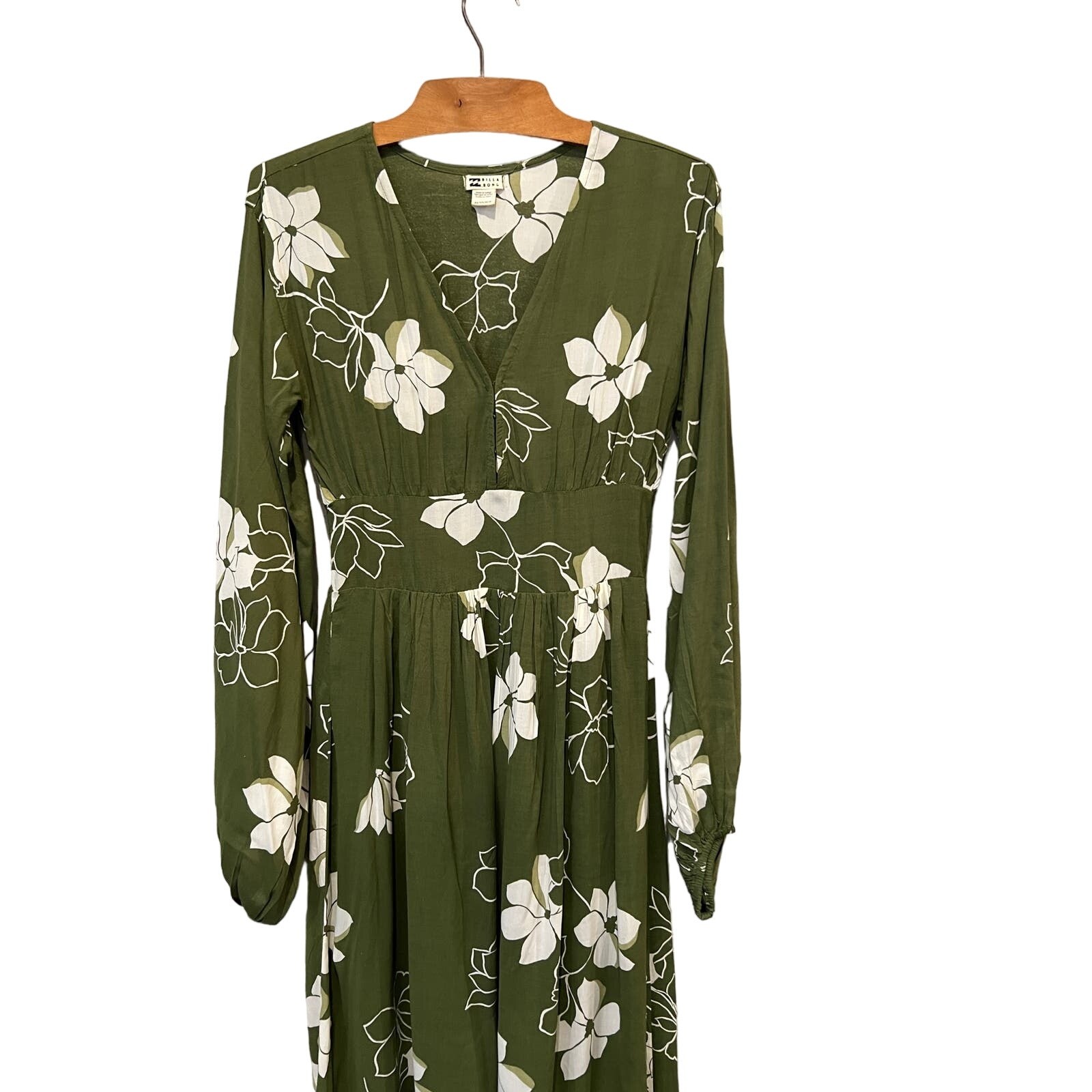 BILLABONG Night Bloom Floral Long Sleeve Maxi Dress Size XS
