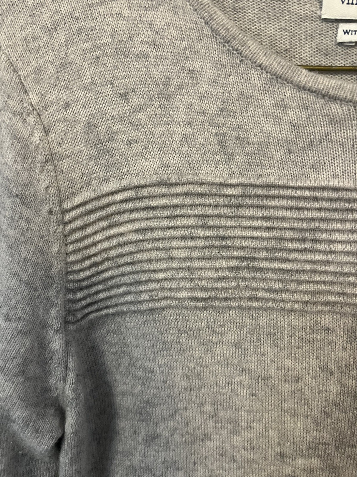 Vineyard Vines Ottoman Cashmere Wool Blend Gray Sweater Dress Size S Ribbed