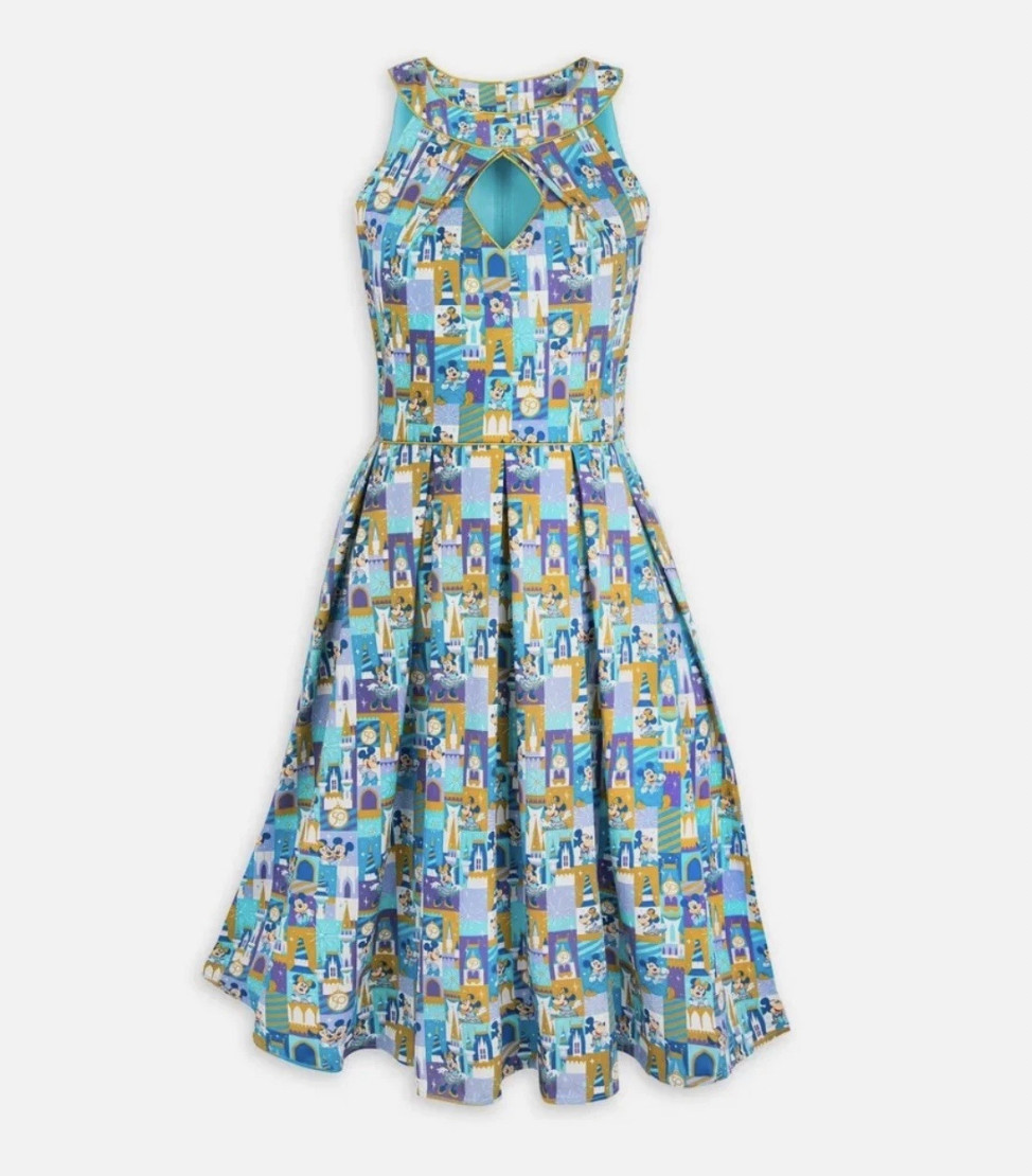 Disney Parks The Dress Shop 50th Anniversary Cinderella Castle Halter Dress M