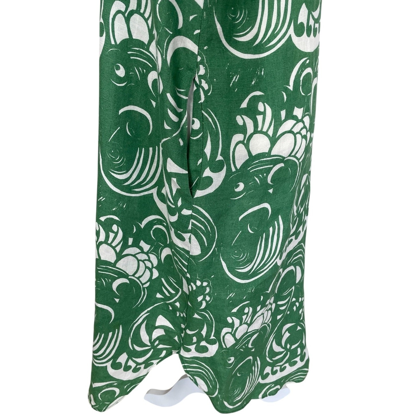 Marimekko Edla Pieni Tiffanylle Linen Tunic Shirt Dress Sz 38 US 8 Vibrant Bold