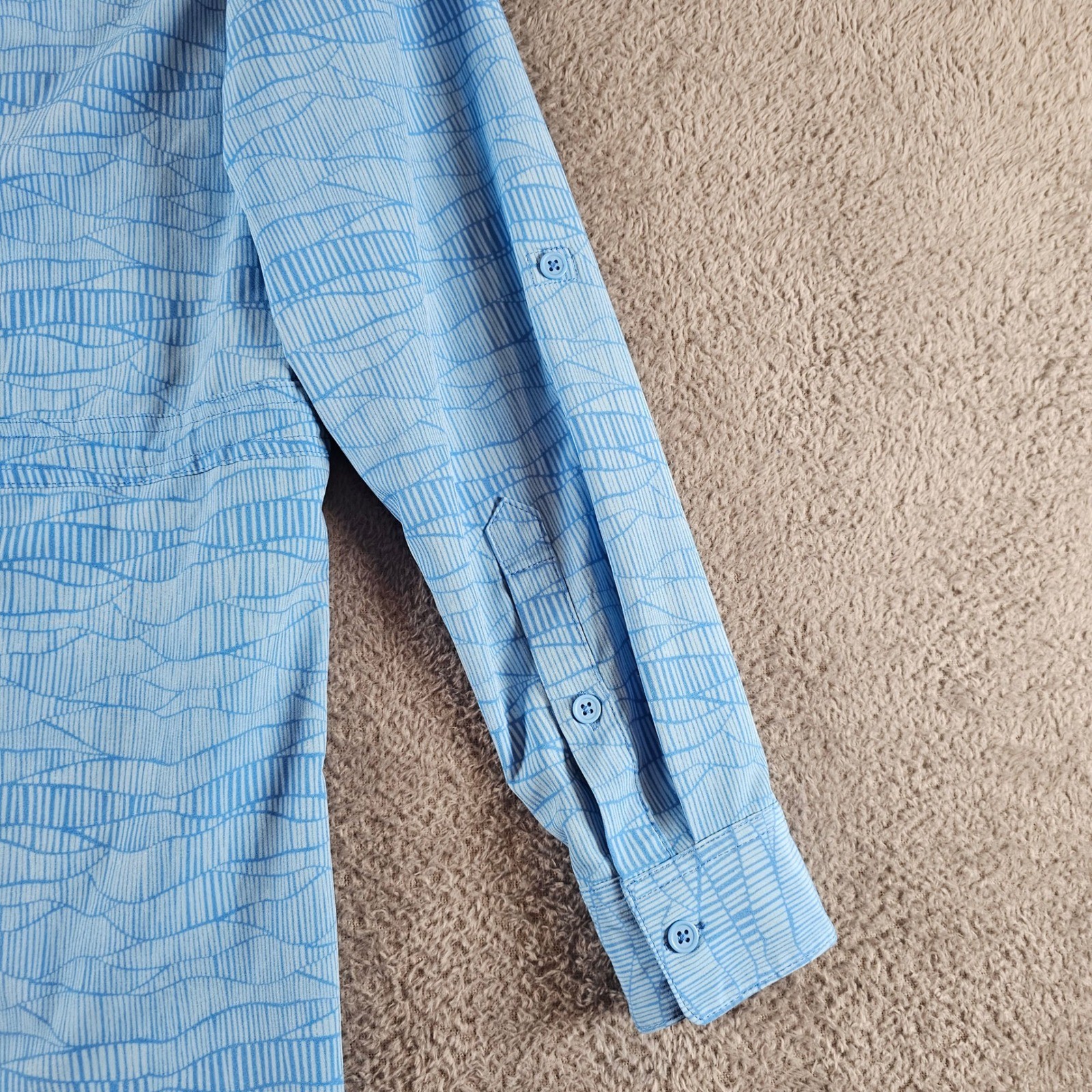 Shore to Summit Utility Dress Small Blue Hiking Outdoor Boating Roll Tab