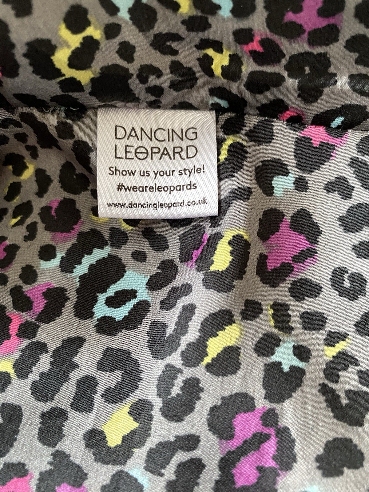 Dancing Leopard SilkFred DOVE maxi dress multi colour animal print UK 10 BNWT