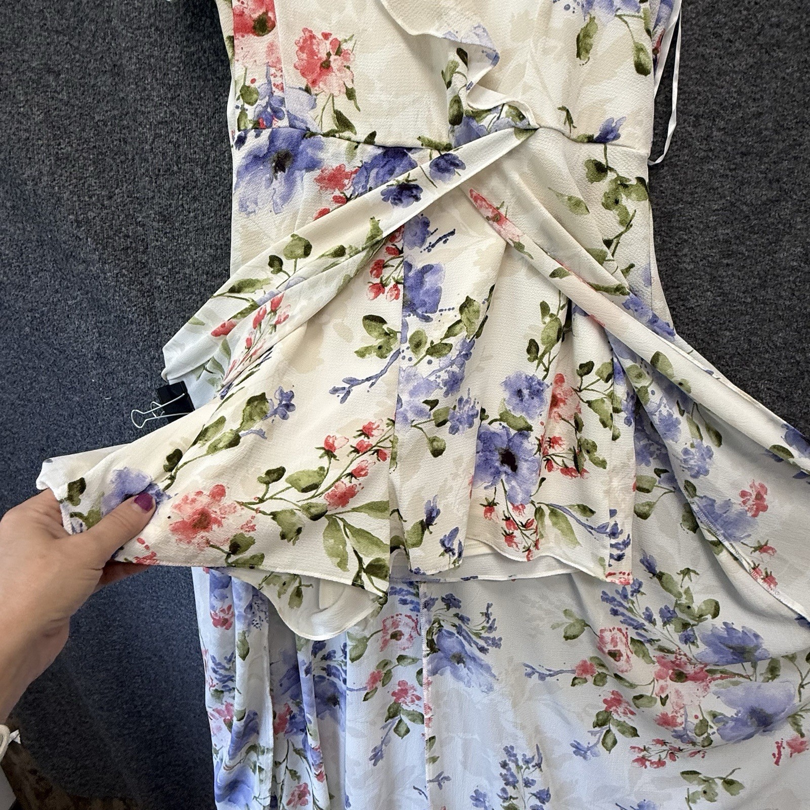 Fairycore Floral Romper Dress 17 Garden Party Ruffle High Low Wedding Romantic