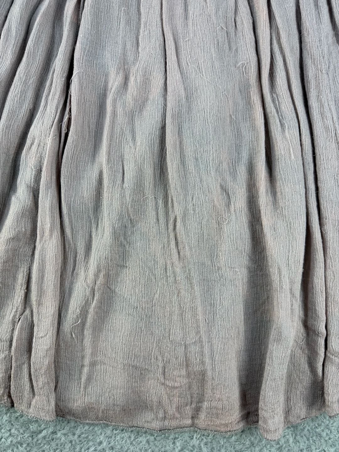 Cloud Date Sleeveless Lace Yoke Pleated Mini Dress Size S