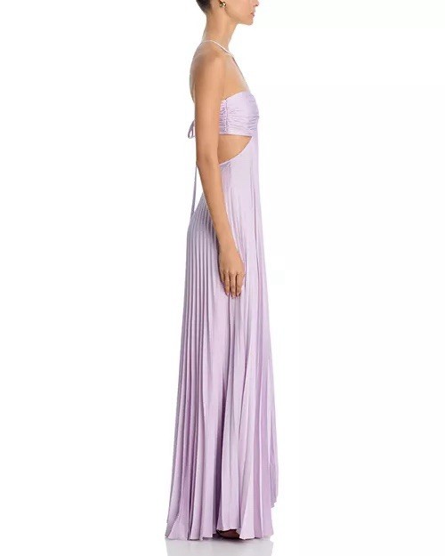 a.l.c. Maxi Dress Satin Pleated Moira Size 2 $795