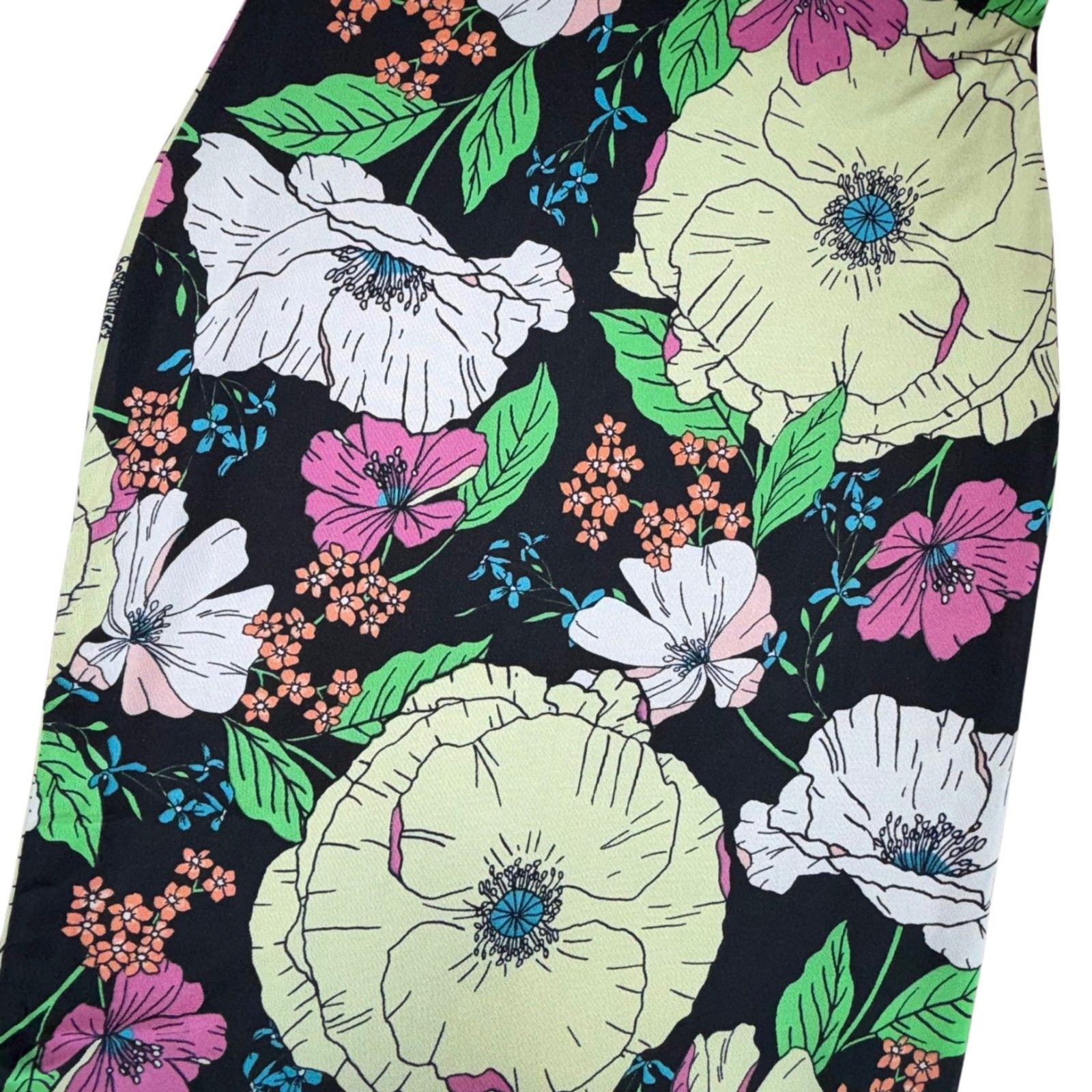 AFRM Los Angeles Ariana Floral Print Sleeveless Mesh Maxi Dress Womens Size Med