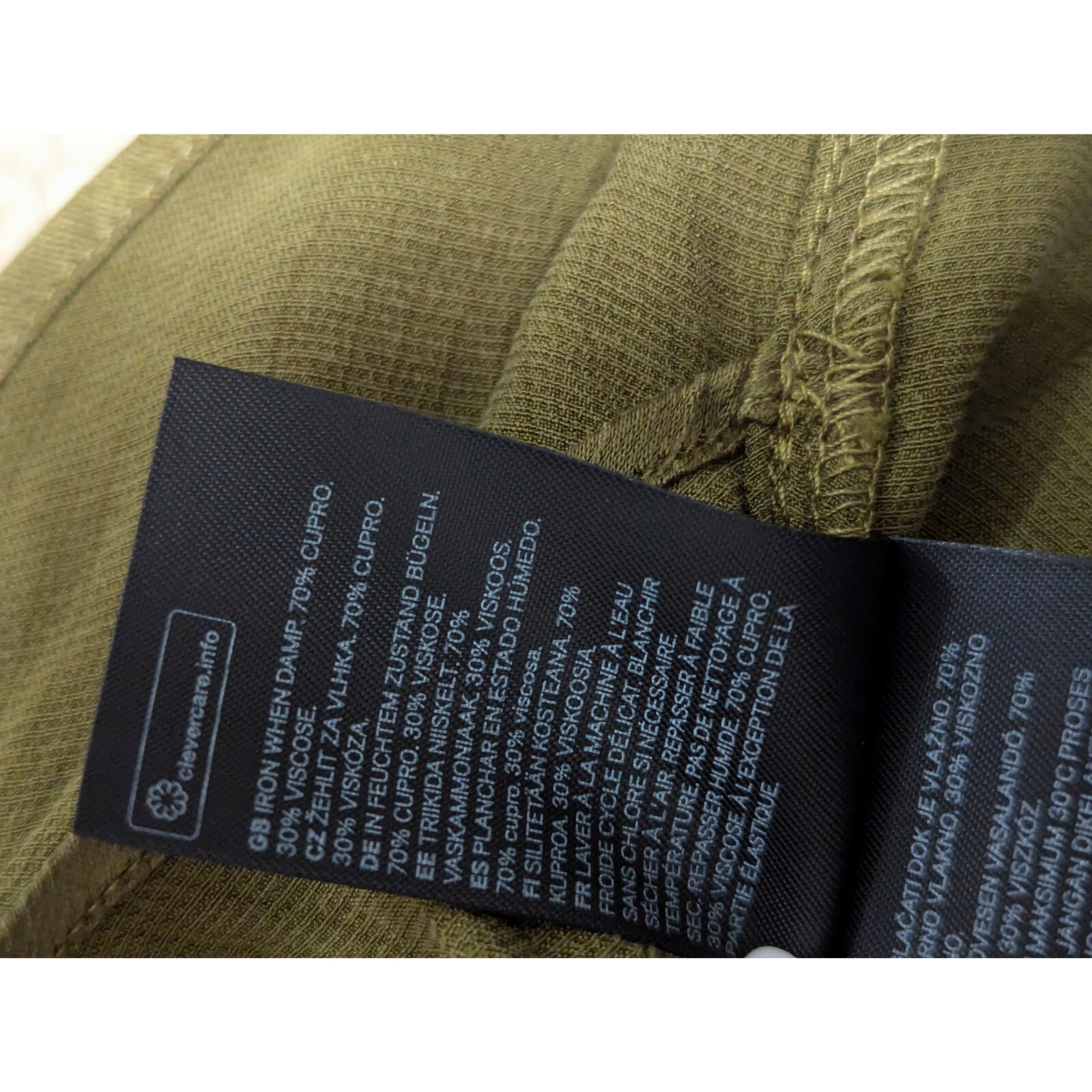 H&M Low-cut V-neck Wrapover Tunic with Draped Knot Detail Size 6