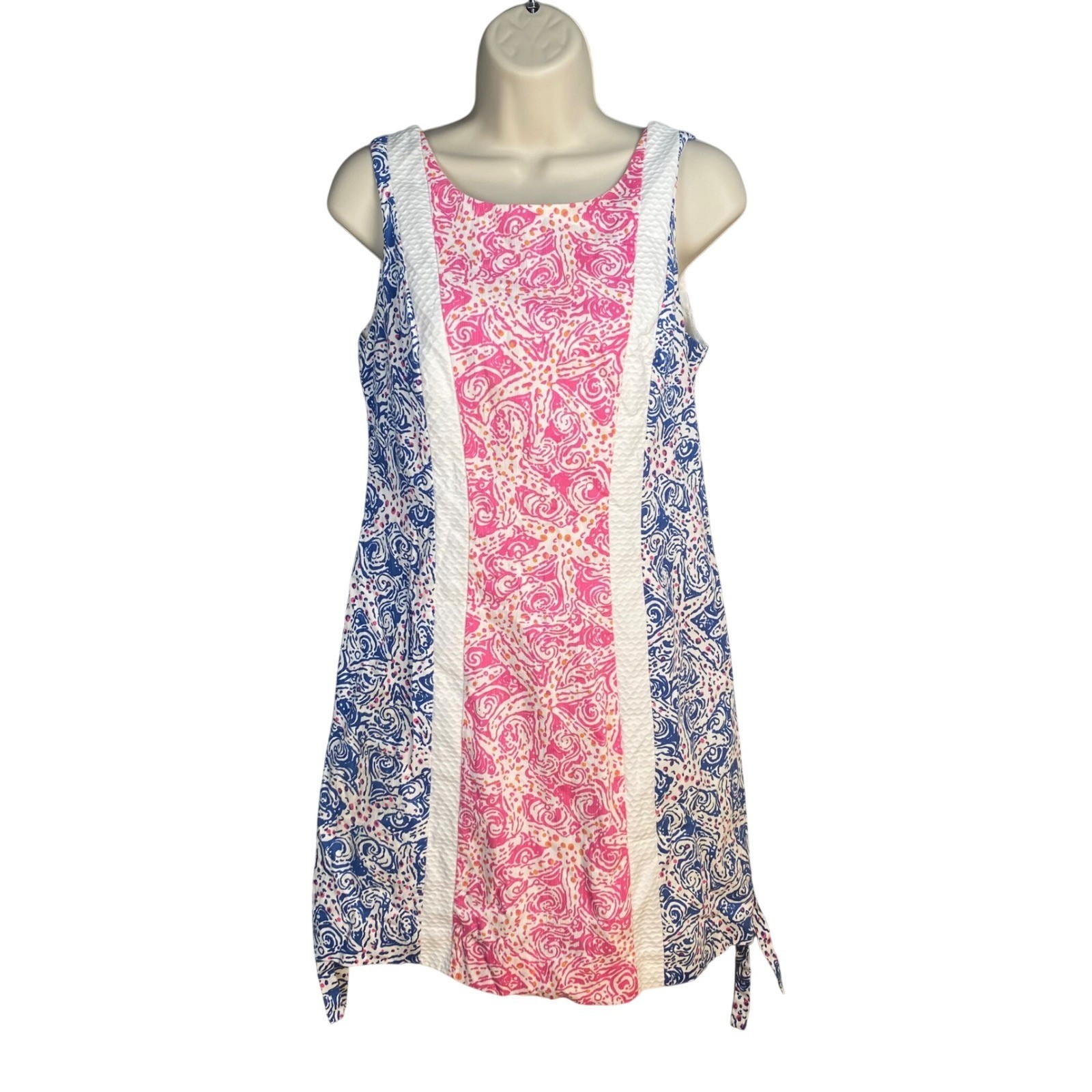 Lilly Pulitzer Shift Dress Size 4 Preppy Coastal Vacation Resort Nautical Party