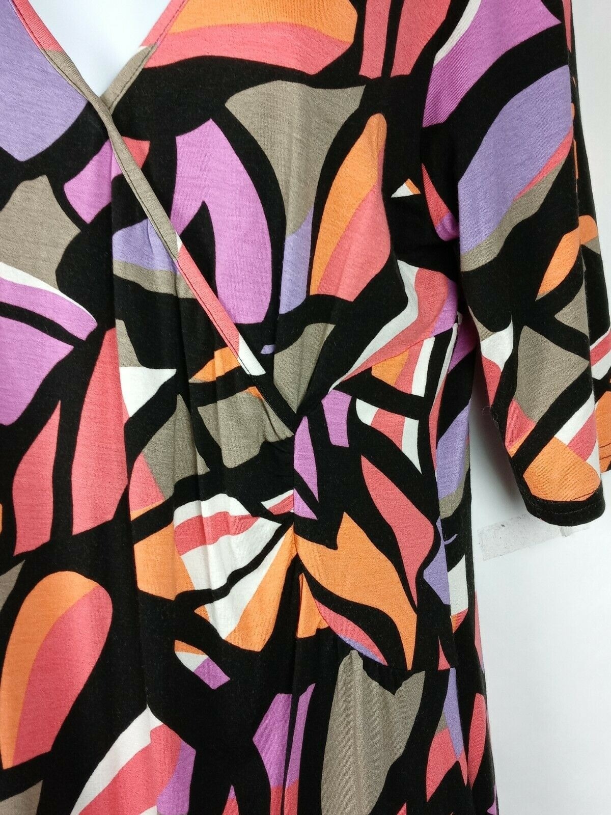 Modern Artistic Casual Chic Dress Size Large Abstract Picasso Style Multicolor