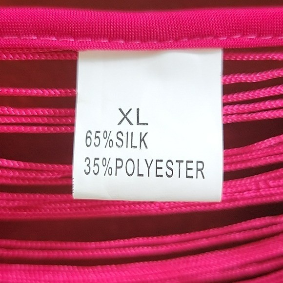 Unbranded Silk Blend Maxi Pink Floral Sleeveless Dress M
