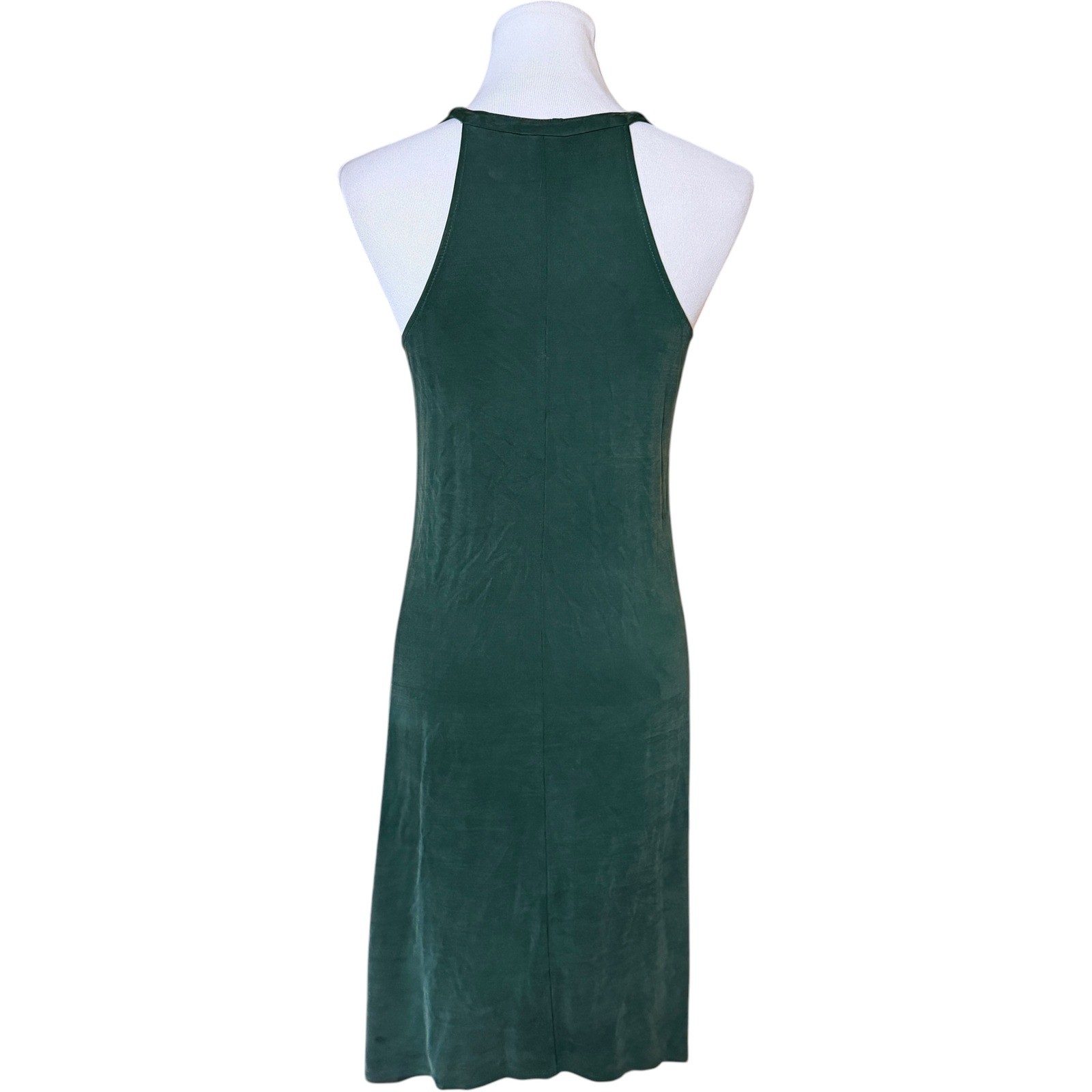 Dolan Left Coast Collection Handkerchief Dress Womens XS Green V-Neck 171335P