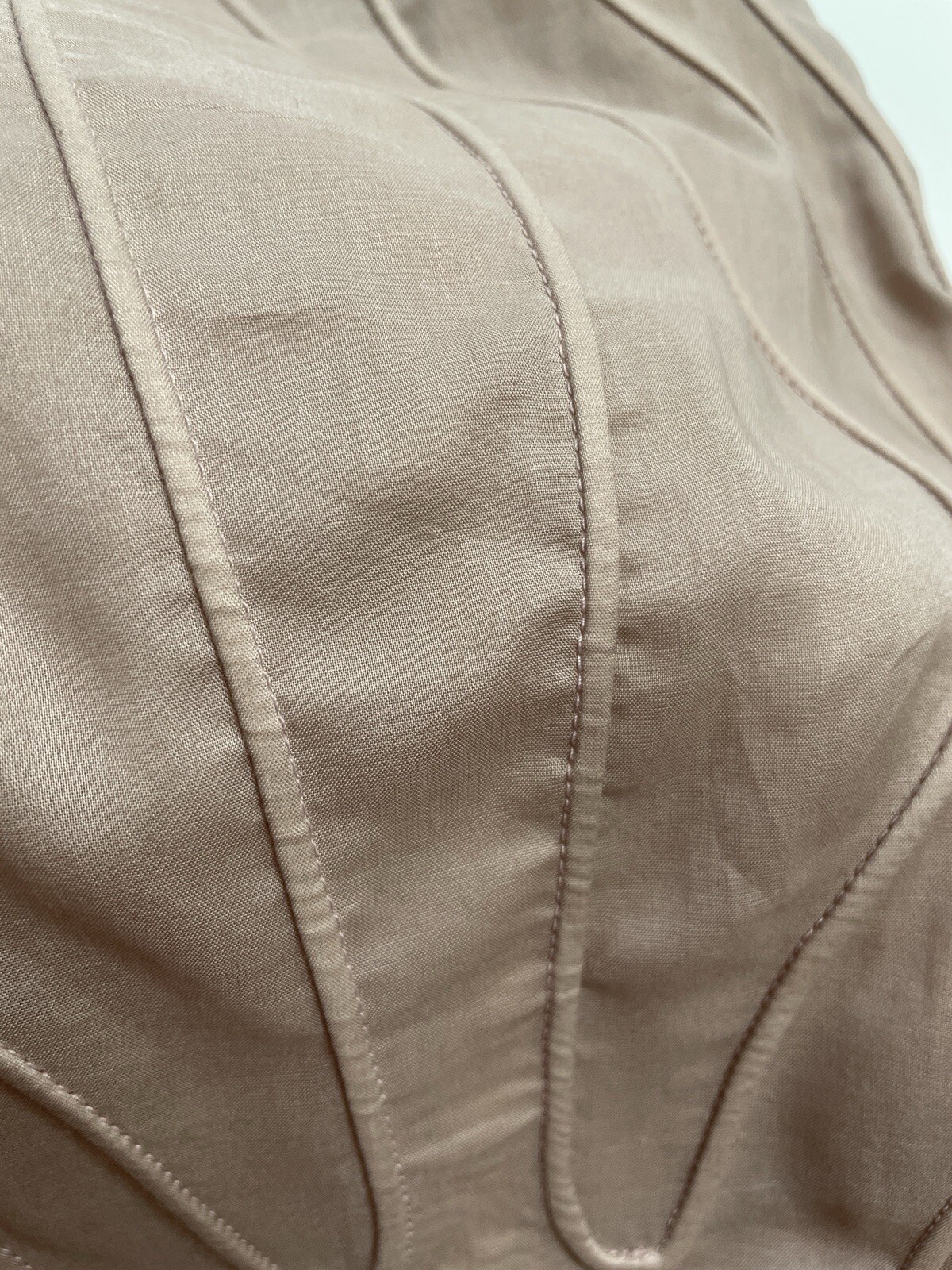 Calvin Klein Collection Spring 2004 Pink Grey Anatomical Seam Slip Dress 10