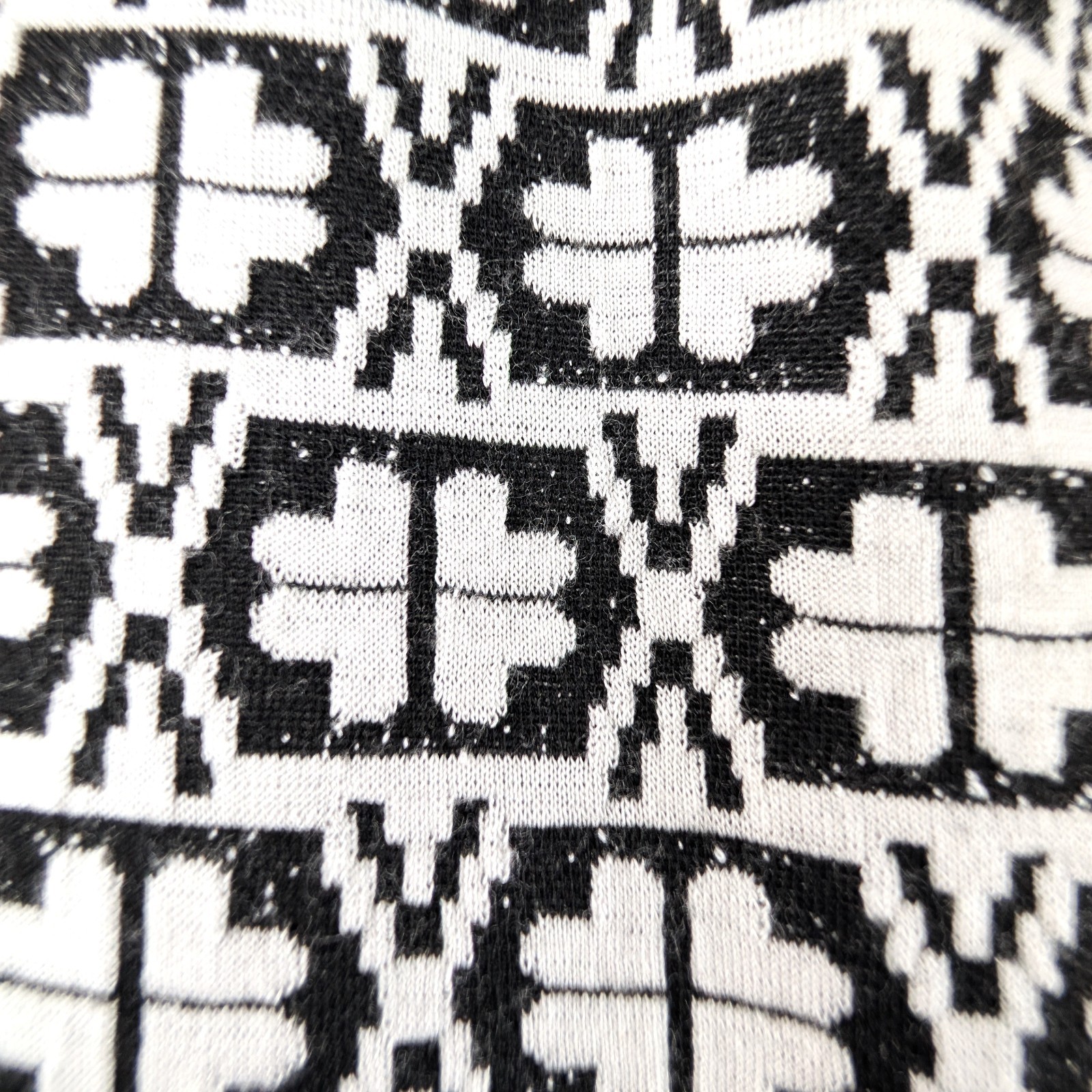 Joseph Ribkoff Sweater Dress Womens Size 8 Black White Knit Pullover Bodycon
