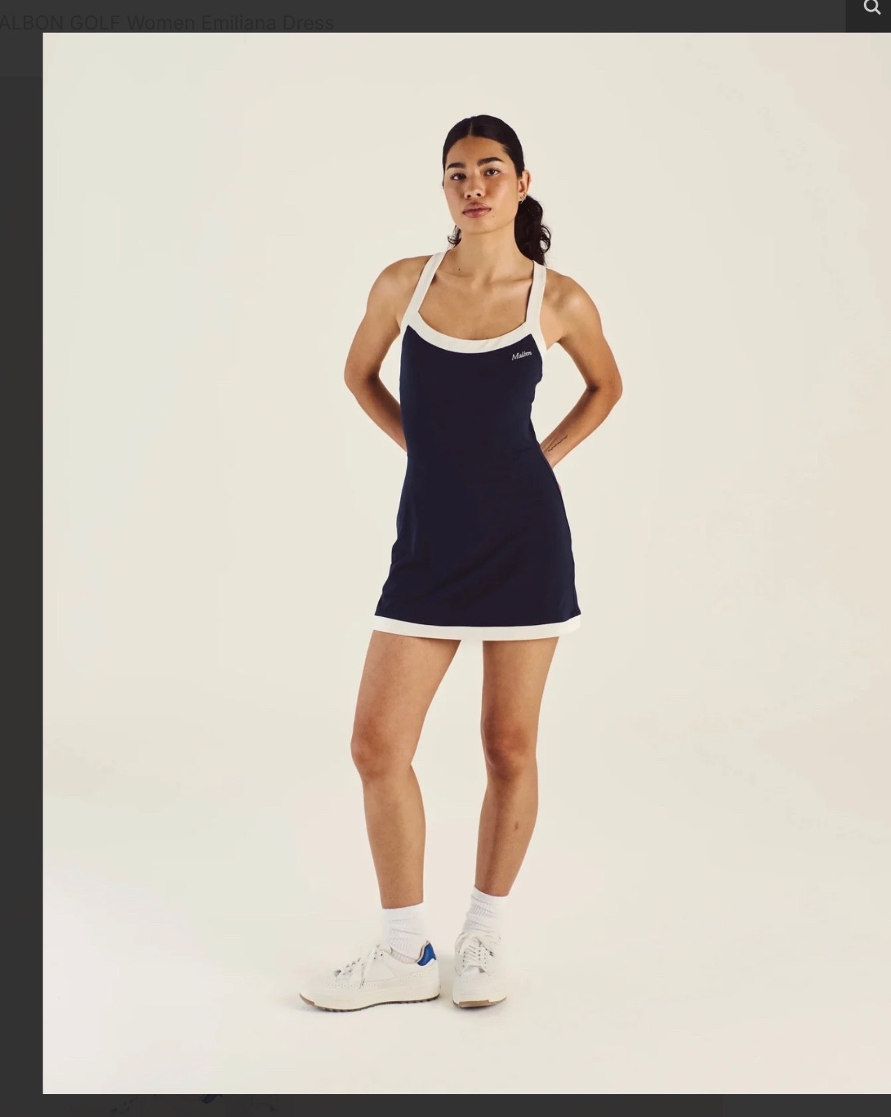 Malbon Golf EMILIANA DRESS Navy Size 4 | Brand New | Tags On