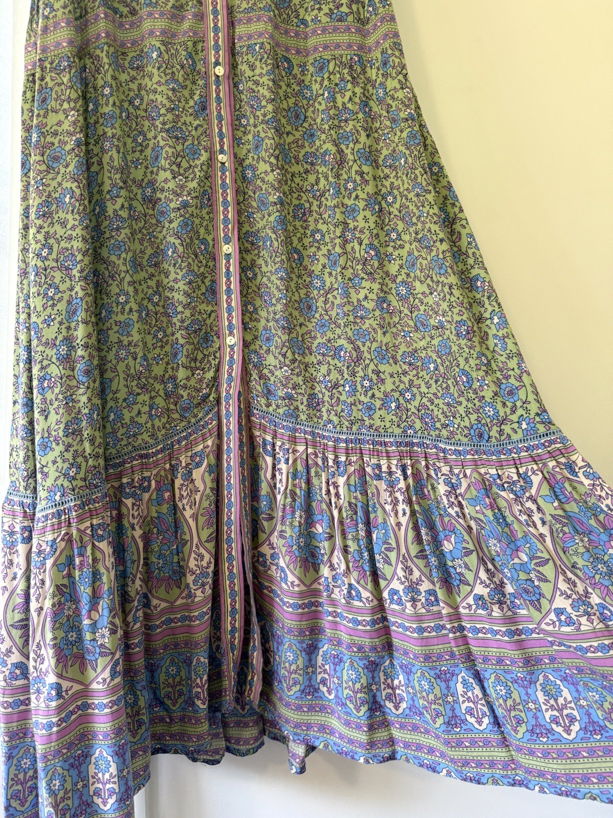 Spell And The Gypsy Jasmine Flutter Sleeve Tunic/Duster Jade Size M