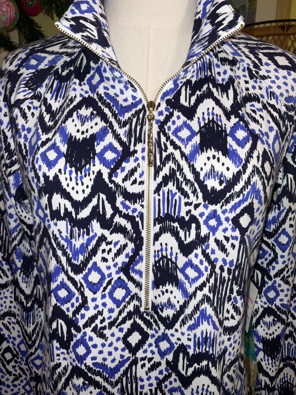 Lilly Pulitzer NWT UPF 50+ Skipper Popover Dress Oh My Cod $158 Size S,L