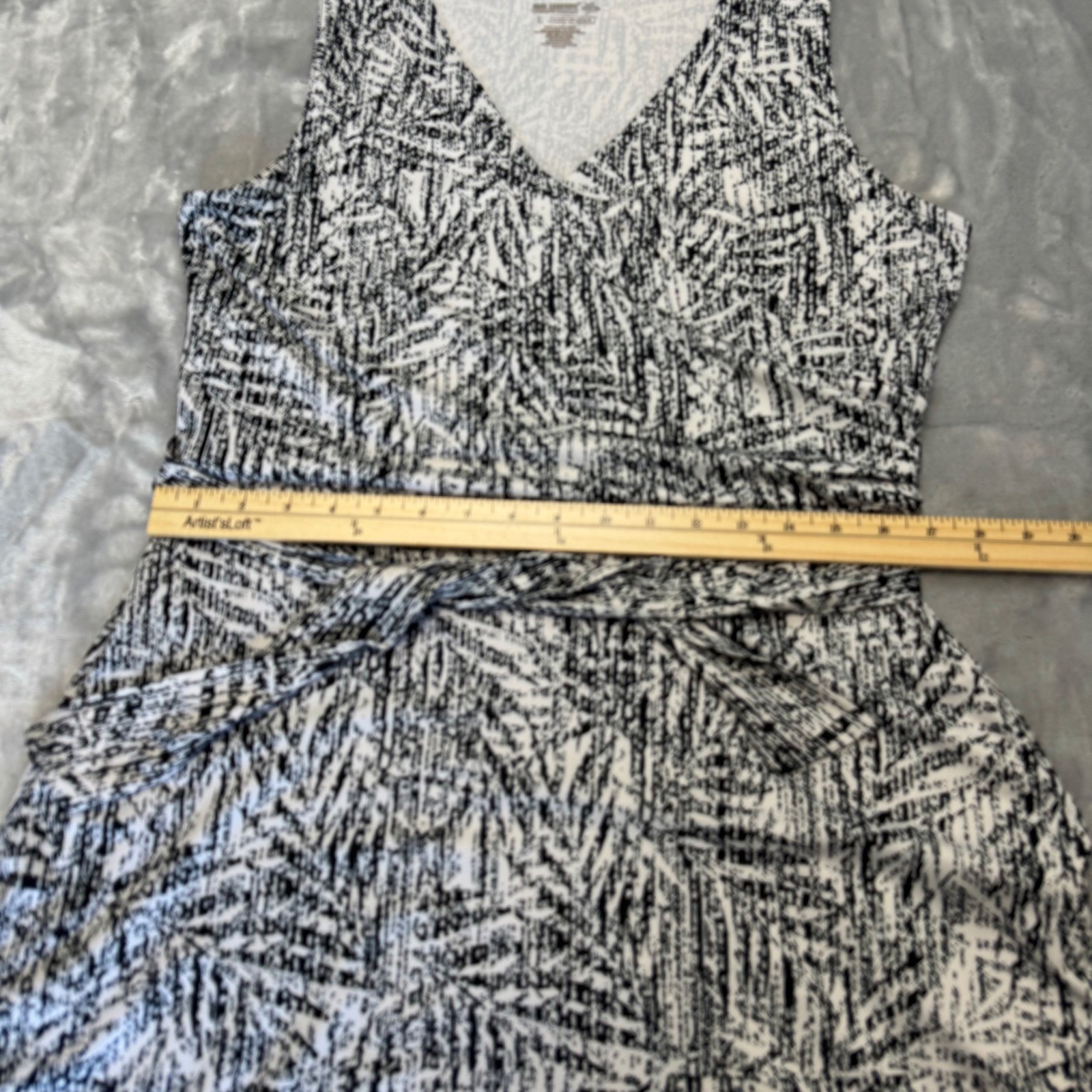 Reel Legends Keep-It-Cool Sleeveless Tie Waist Pocket Dress w pockets Large