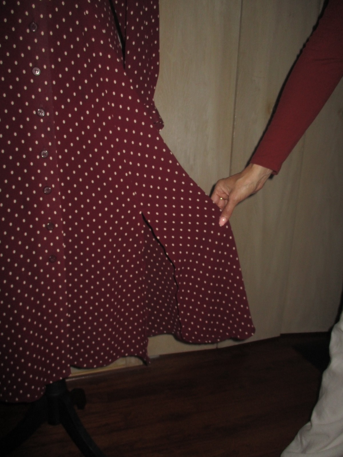 dresses for women, polka dot, maroon, vintage, 70’s, 50’s. 60’s