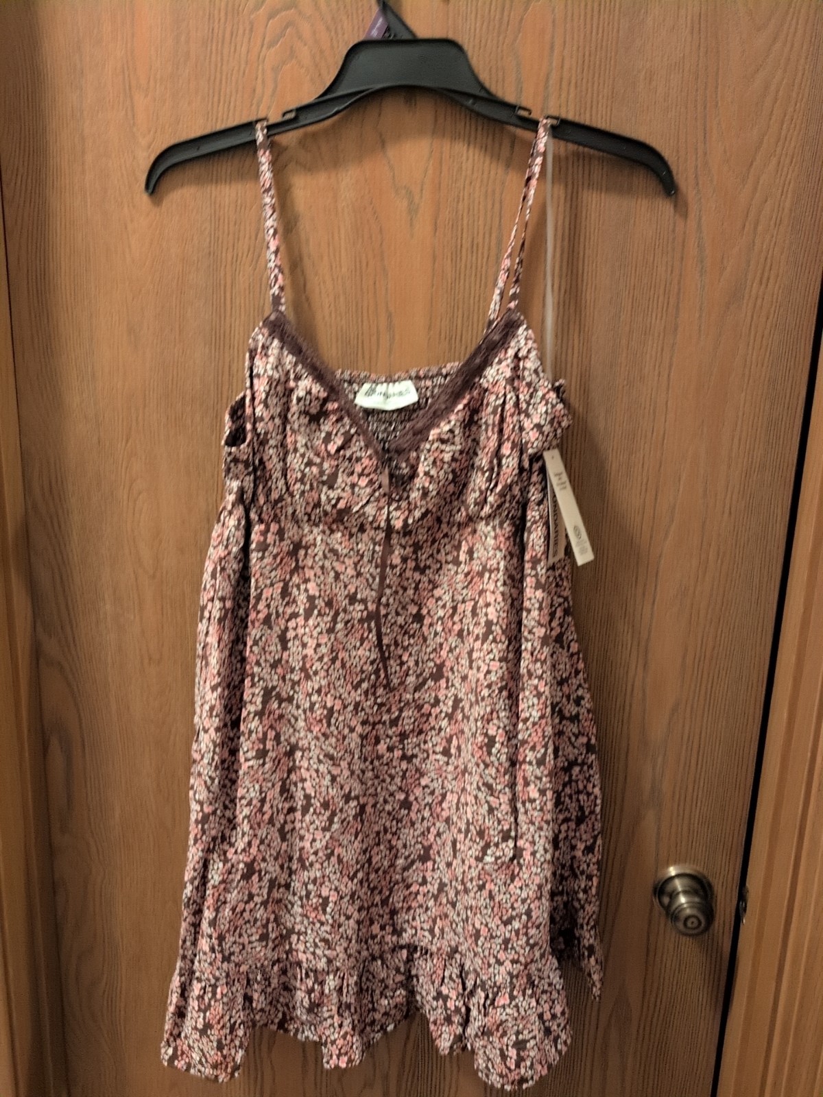 No Boundaries Women’s A-Line Strap Mini Dress NWT Bitter Chocolate Size XXL