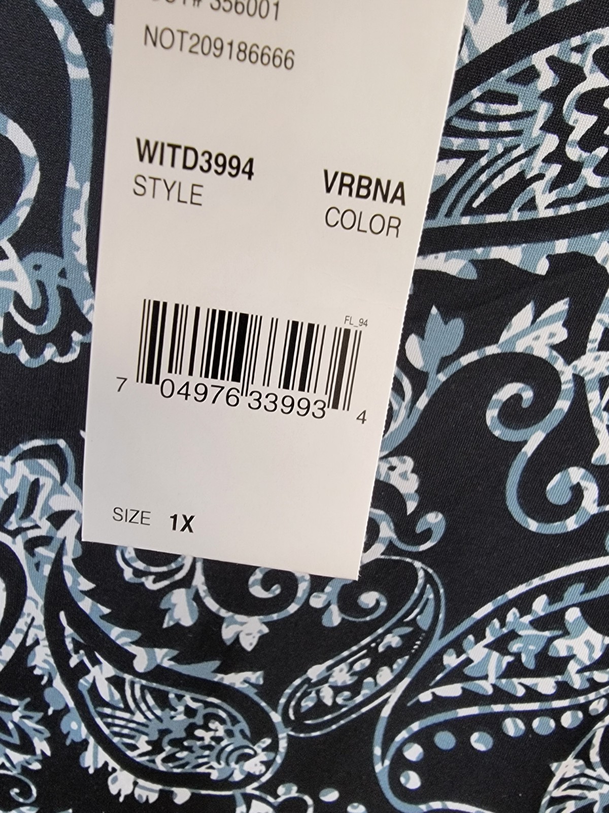 NY Collection Plus Size Elbow Sleeve Side Pleat Dress Womens 1X Verbena Pullover