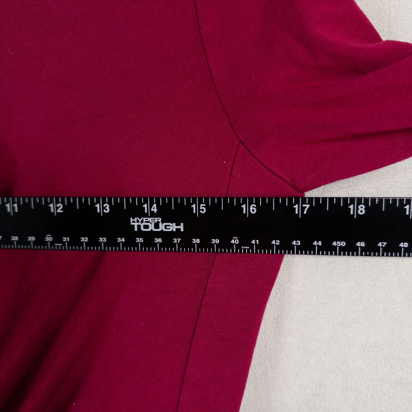 Boden Dress 12 LONG Raspberry Red Stretch Knit Lined Pleated Long Sleeve Sheath
