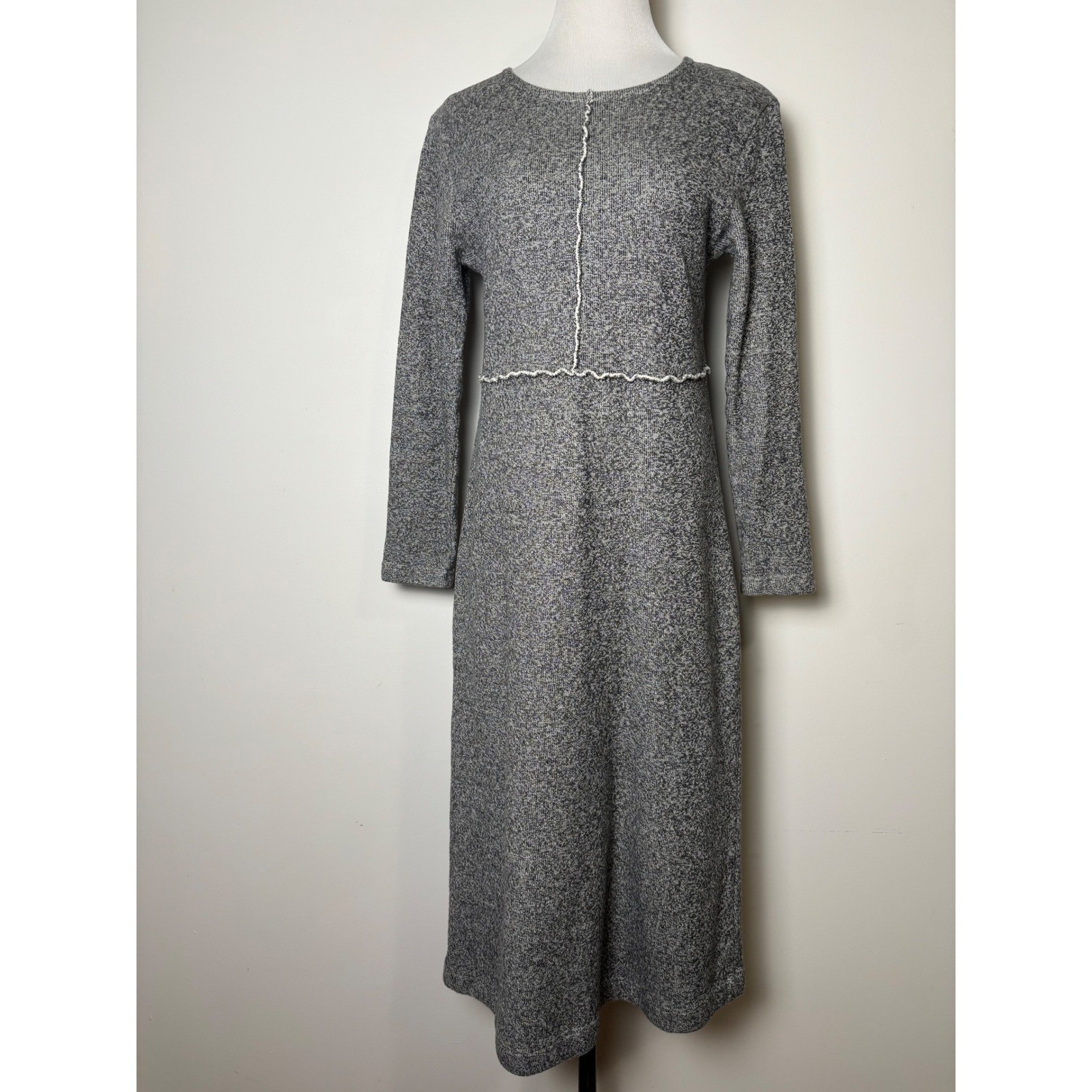 Aly Wear Vintage Sweater Dress XS Cotton Lagenlook Earthy Cottage Minimalist
