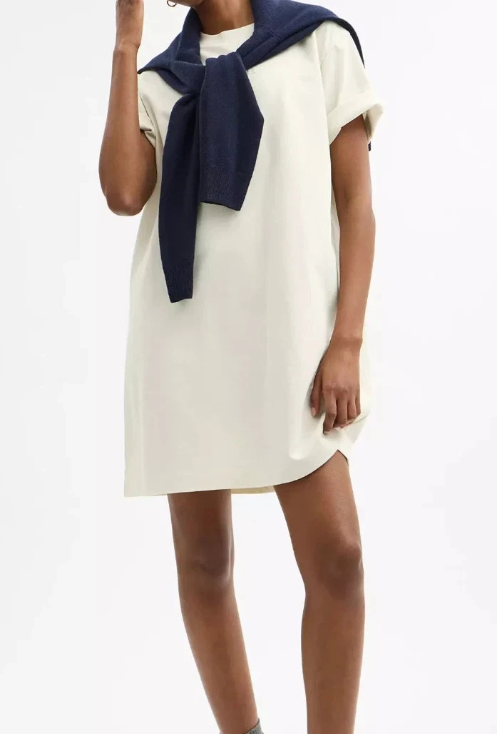 COACH Women’s Cream New York Organic Cotton T Shirt Dress (CBF37) Sz S , M , L