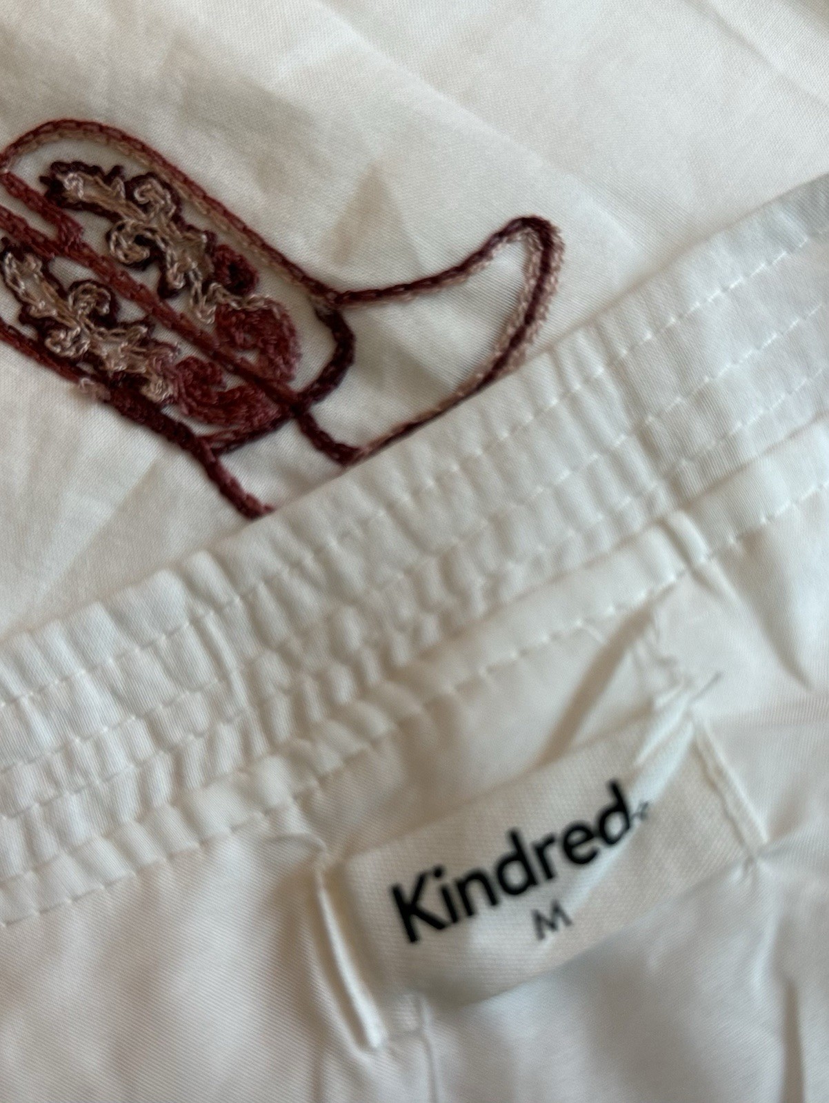 Kindred Dress White Cowboy Brown Boot Print Tie-Waist Western Babydoll M
