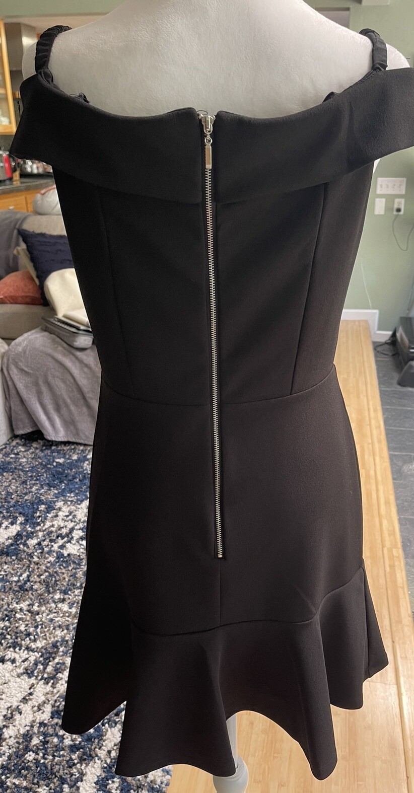 ABS Collection Black Lined Dress Poly Spandex Women’s Sz 6 NWOT