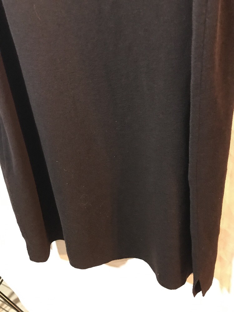 NWT Eileen Fisher Wool Crepe Funnel Neck Shift Dress Clove Brown [SZ 2X ] #M808