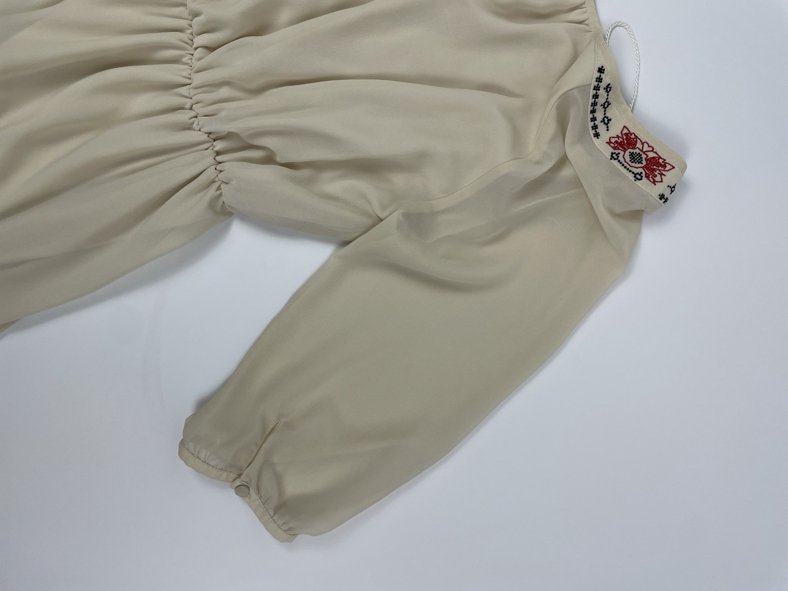 So Cute! Embroidered Flirty Western Flowy Boho Romantic Peasant Dress Women’s L