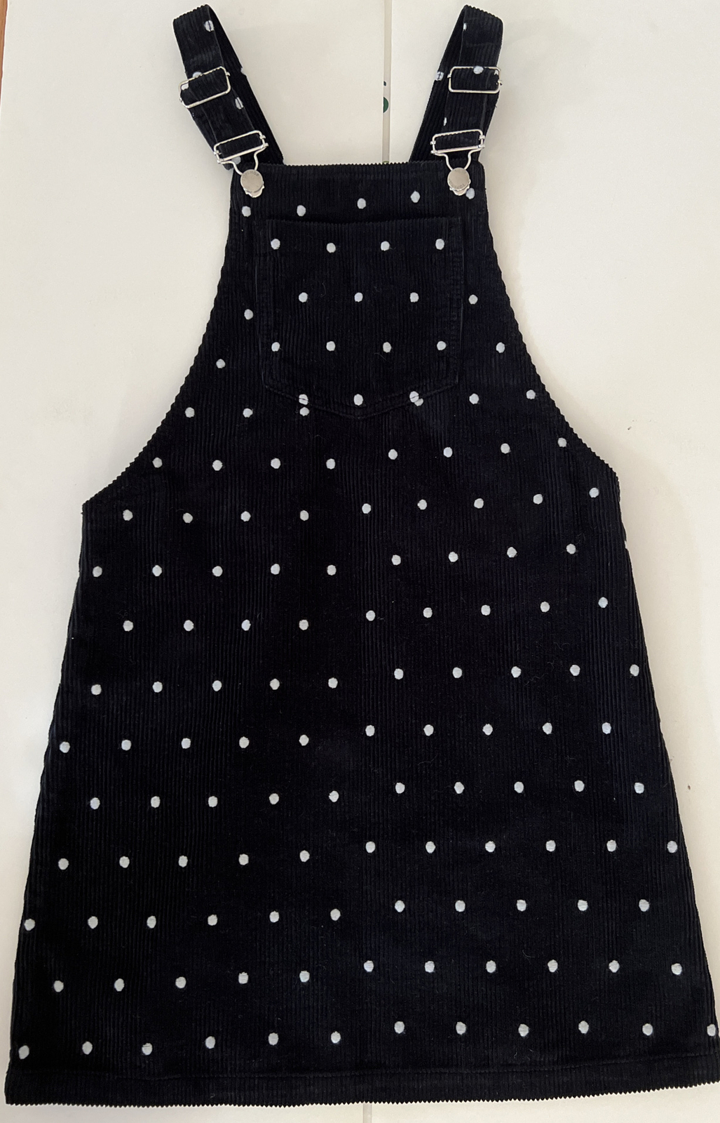 Brand NEW Topshop Black Pika Dots Pinafore Dungaree Dress Size UK 4 US 0 EUR 32