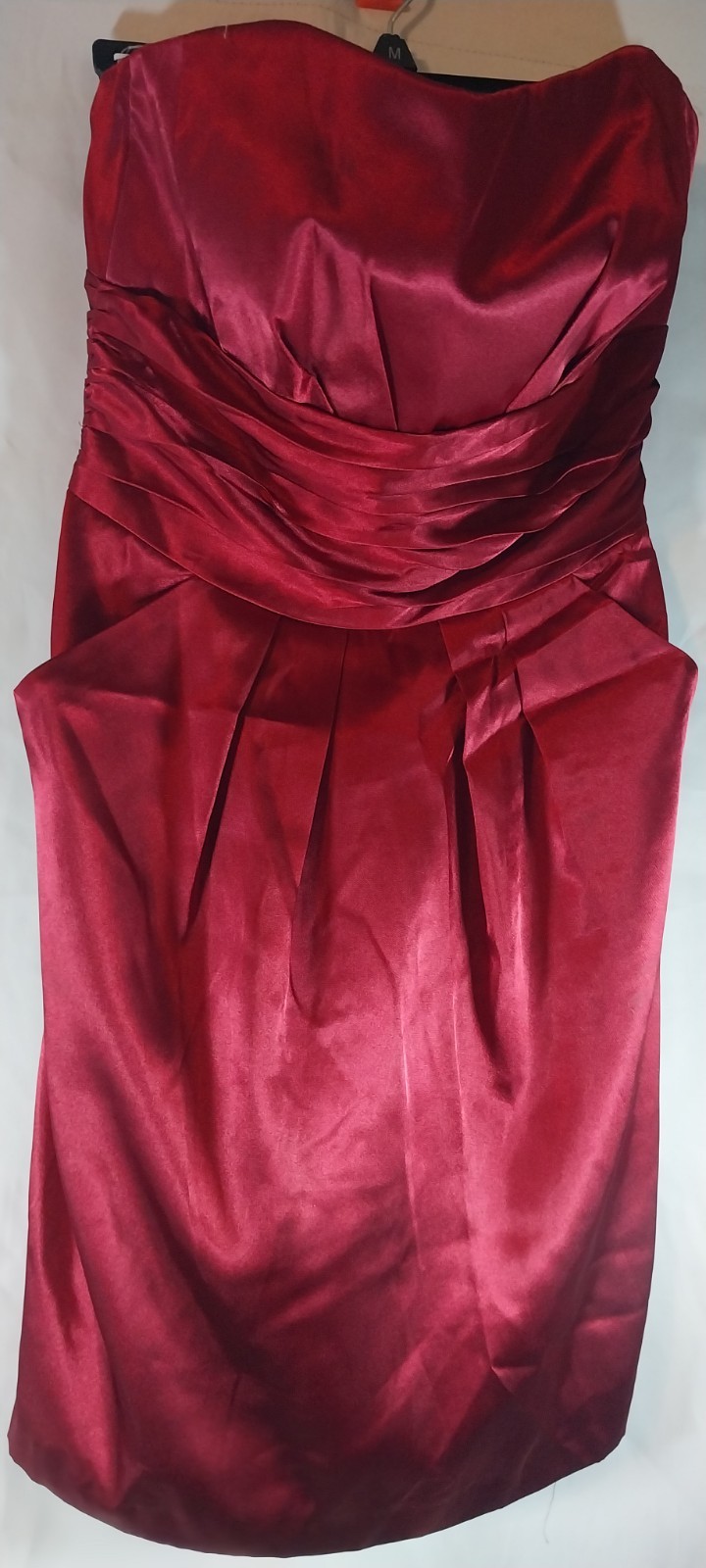 David Bridal Women’s Red Stain Short Dress Size M