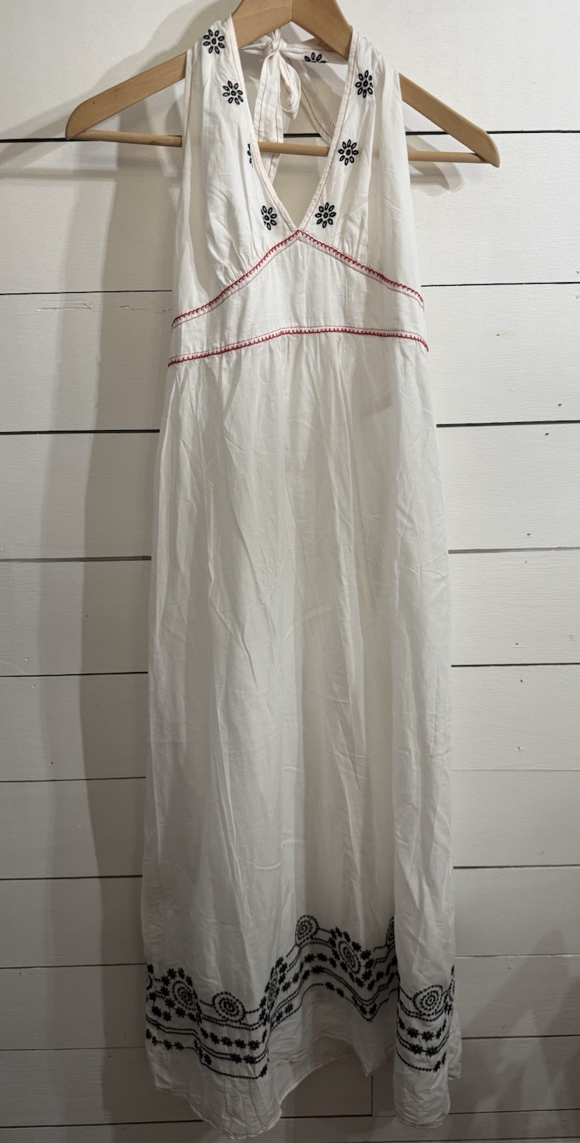 Tommy Bahama Sheer White Dress Cover Up White Women’s Medium 100% Cotton Halter