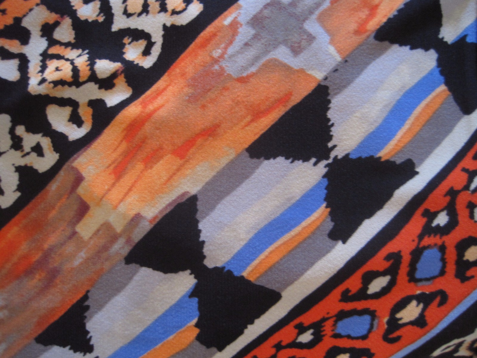 NWT BEIGE BY ECI SMALL Orange Multi Color Geometric Sleeveless Dress MSRP $79.