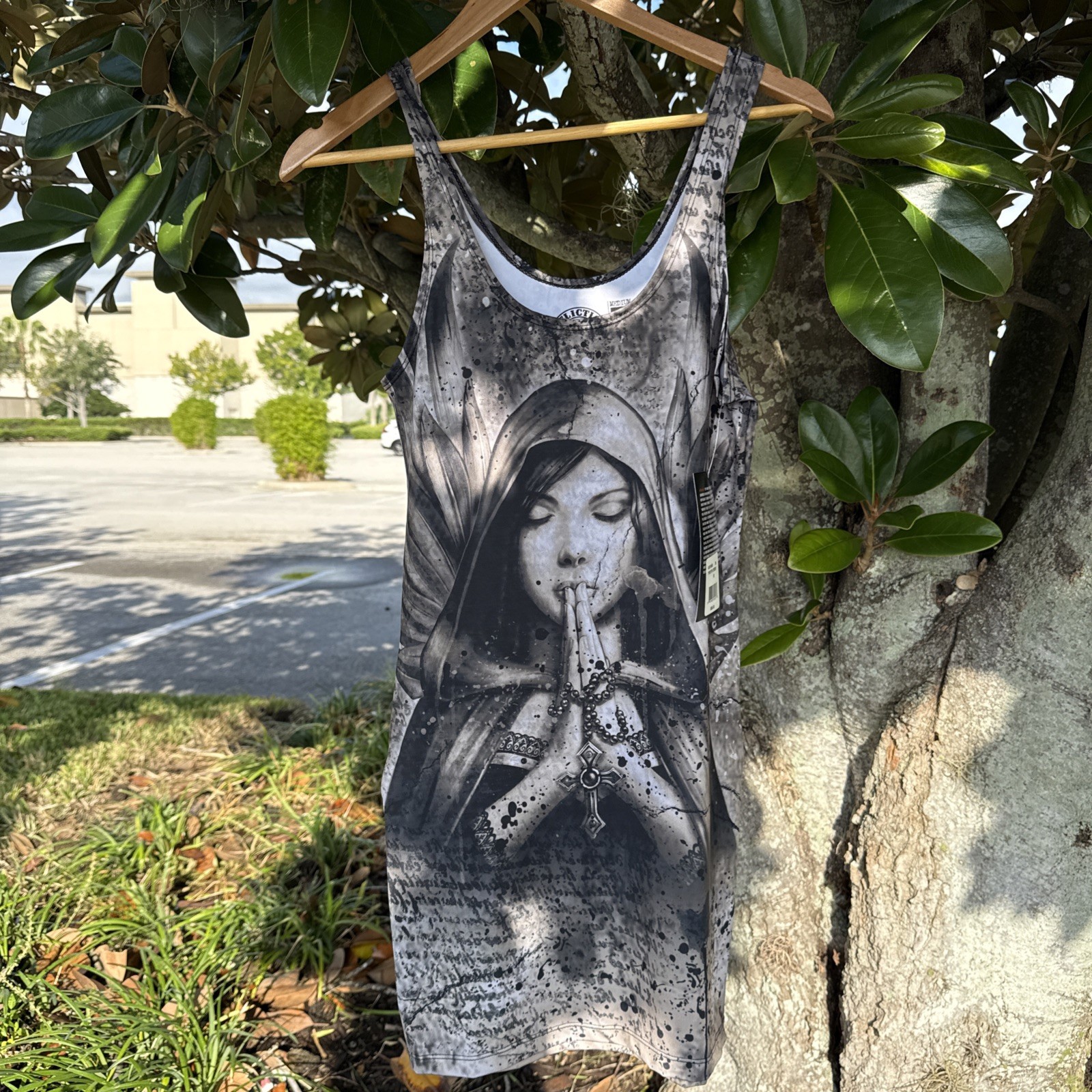Affliction T Shirt Womens Prayer Dress Size M