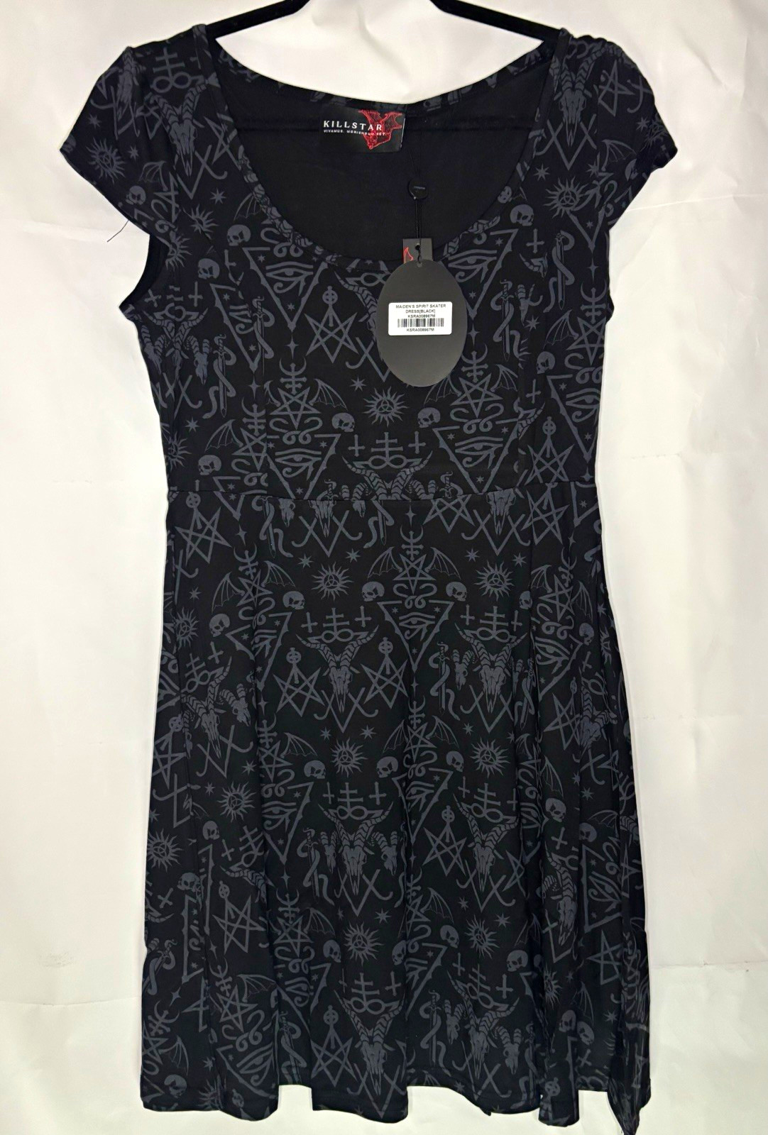 Killstar Maiden’s Spirit Skater Dress [Black]- M